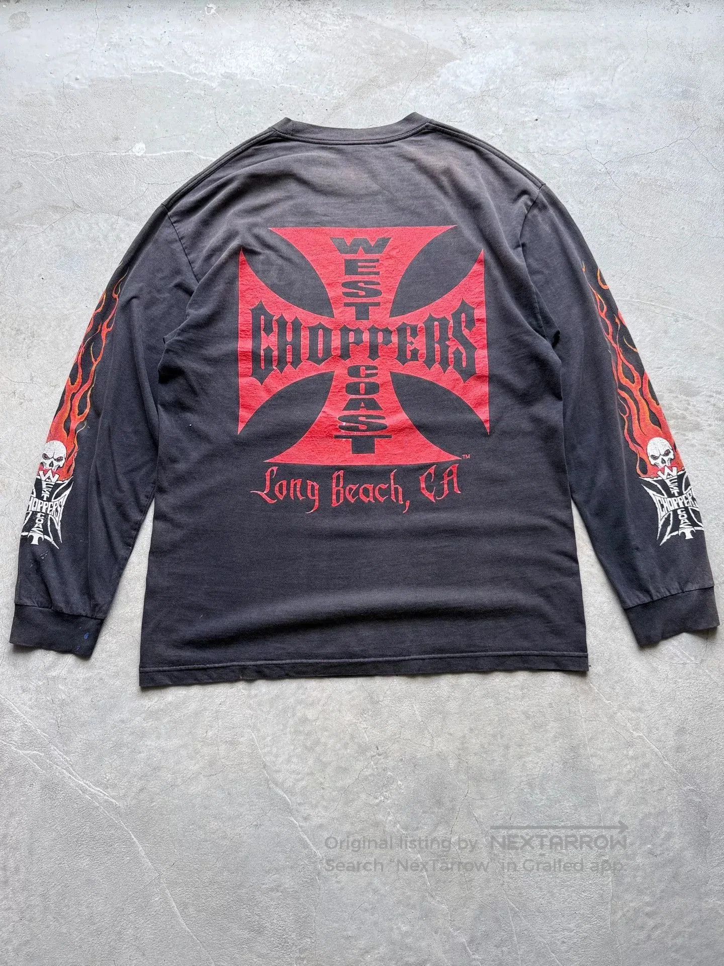 Vintage Vintage 00s West Coast Choppers Longsleeve Tee. Size US L / EU 52-54 / 3 - 5 Thumbnail
