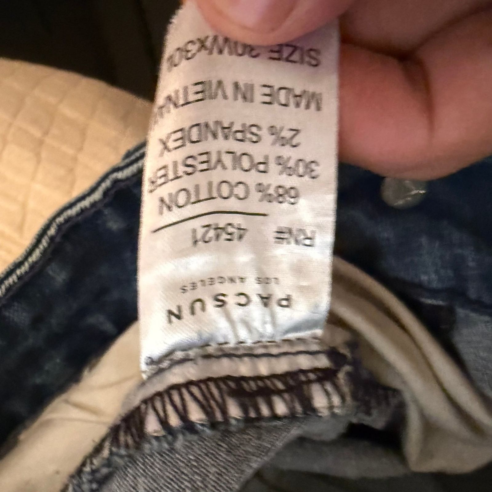 Pacsun Pacsun Men's Jeans Blue Wash Denim Slim Fit Stretch 30x30 Size US 30 / EU 46 - 8 Thumbnail