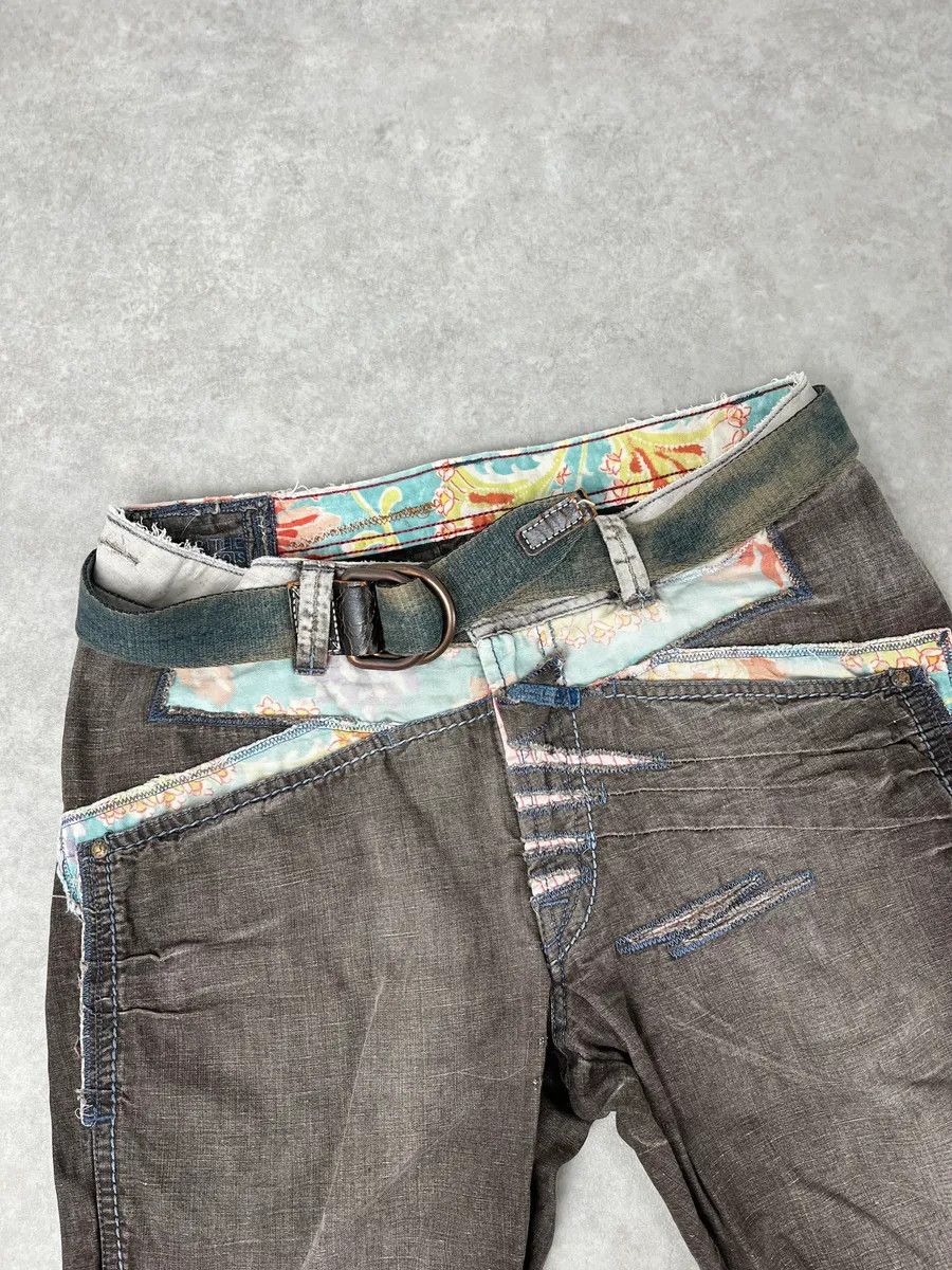 Marithe + Francois Girbaud SS2006 Marithé + François Girbaud Grey Faded Relaxed Pants Size US 30 / EU 46 - 5 Thumbnail