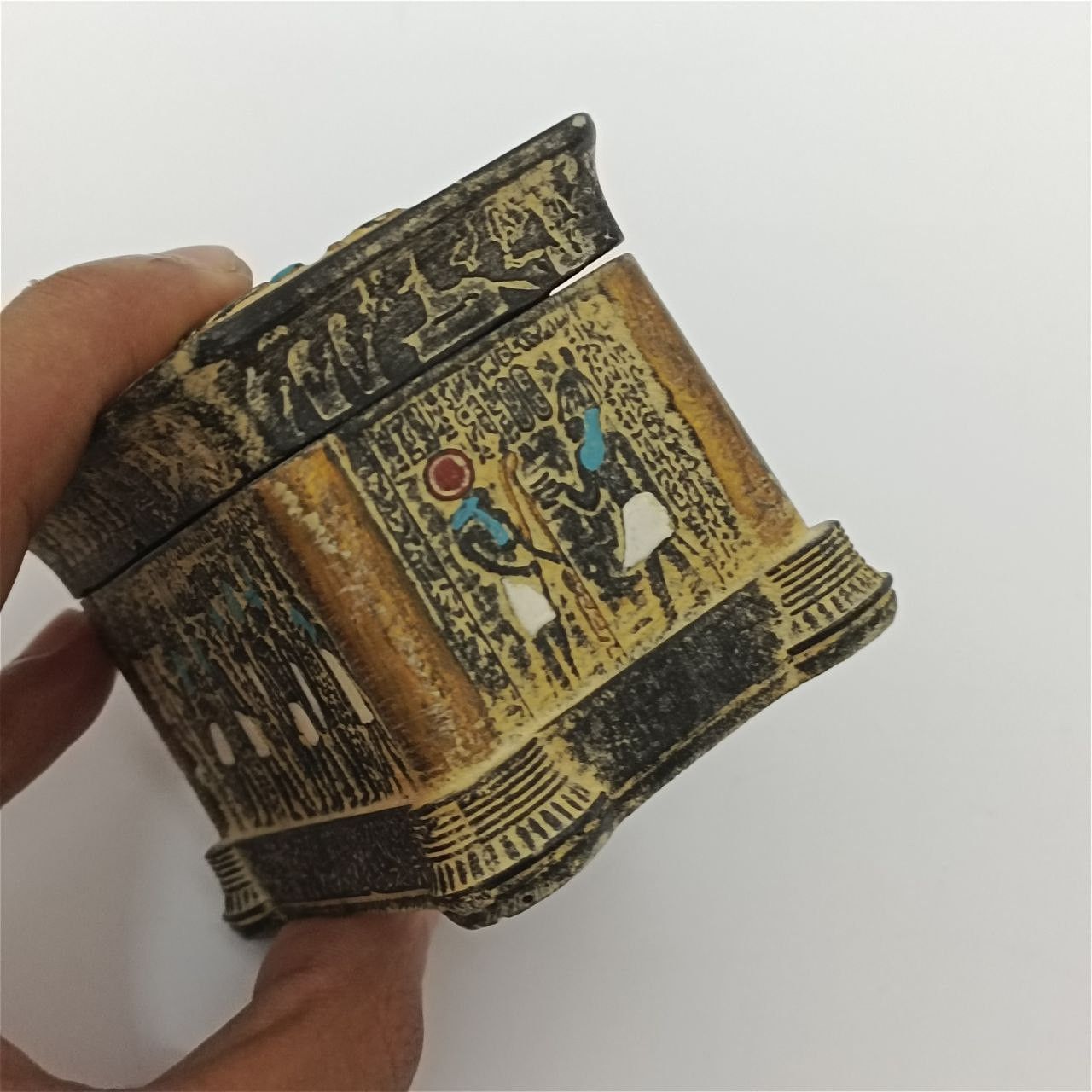Handmade Handmade Egyptian Tutankhamun Box Pharaonic Jewelry Souvenir Size ONE SIZE - 2 Thumbnail