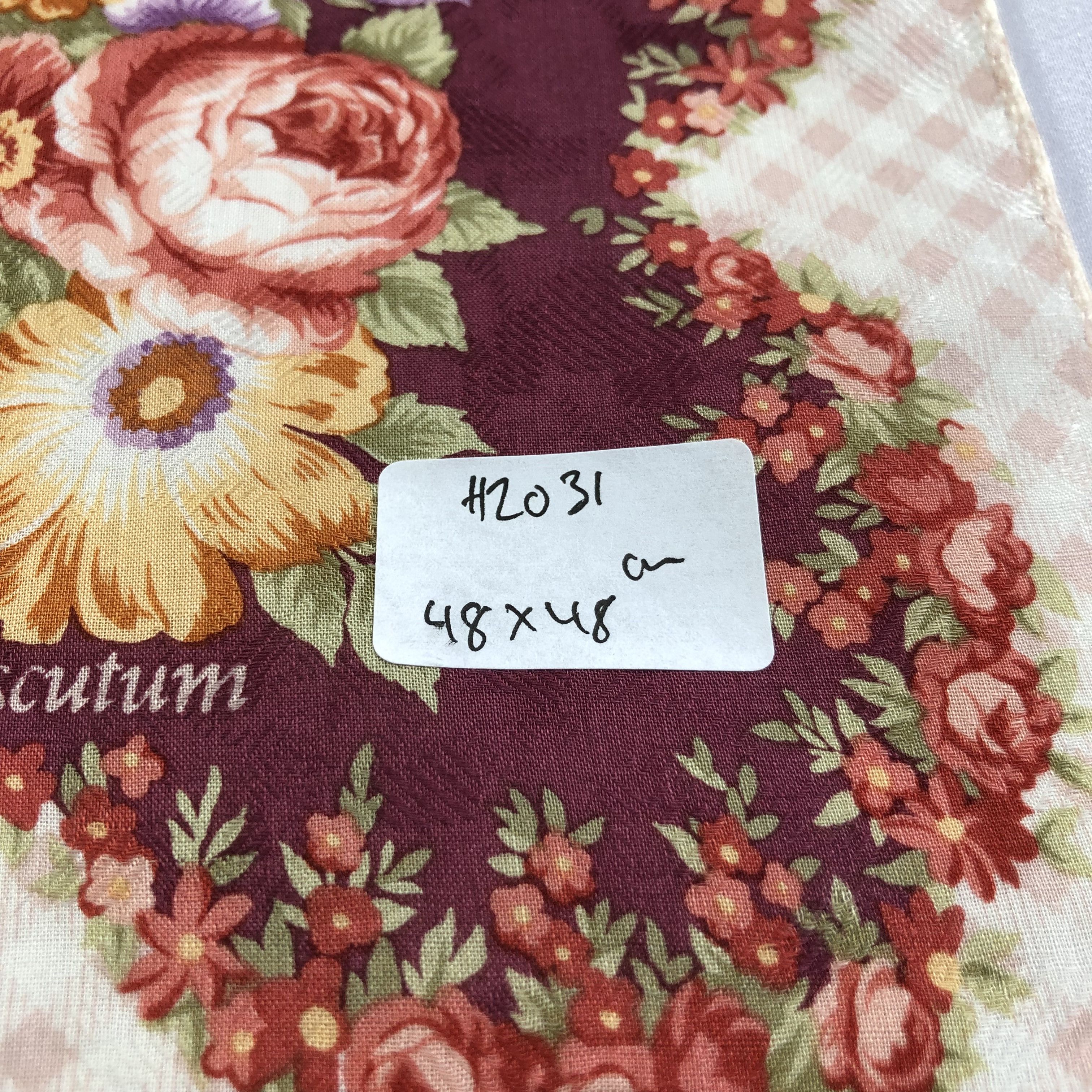 Aquascutum Aquascutum Floral Handkerchief Neckerchief Bandana H2031 Size ONE SIZE - 5 Thumbnail