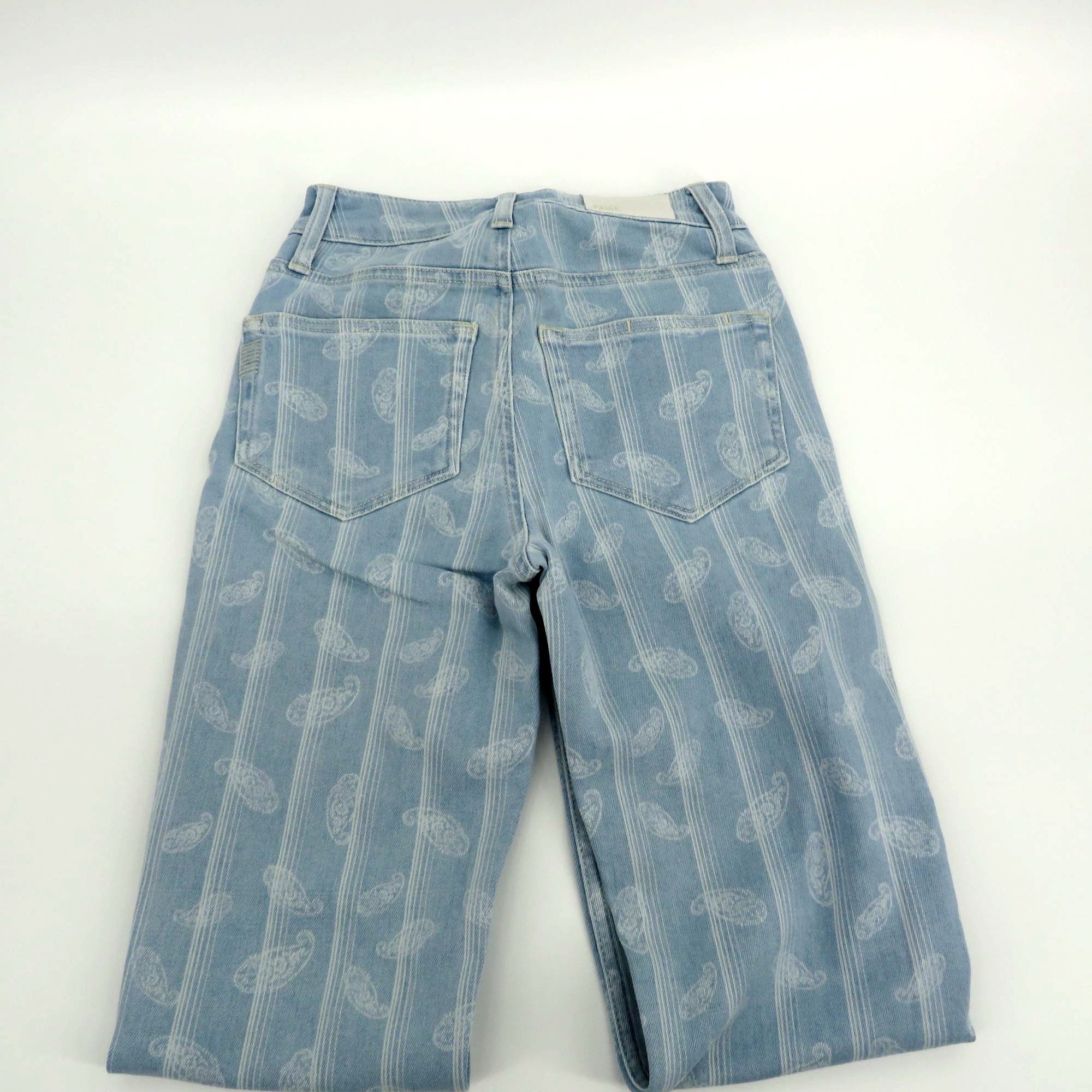 Paige Paige Women's Paisley Print Denim Jeans 24 NWT $229 Size 24" / US 00 / IT 34 - 3 Thumbnail