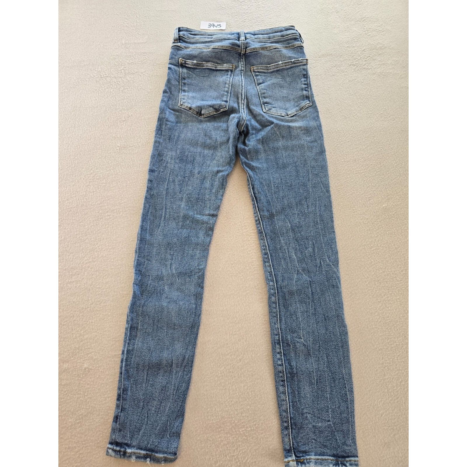 Zara Zara Jeans Womens Size 4 Stretch High Rise Skinny Blue Denim Size 27" / US 4 / IT 40 - 8 Thumbnail