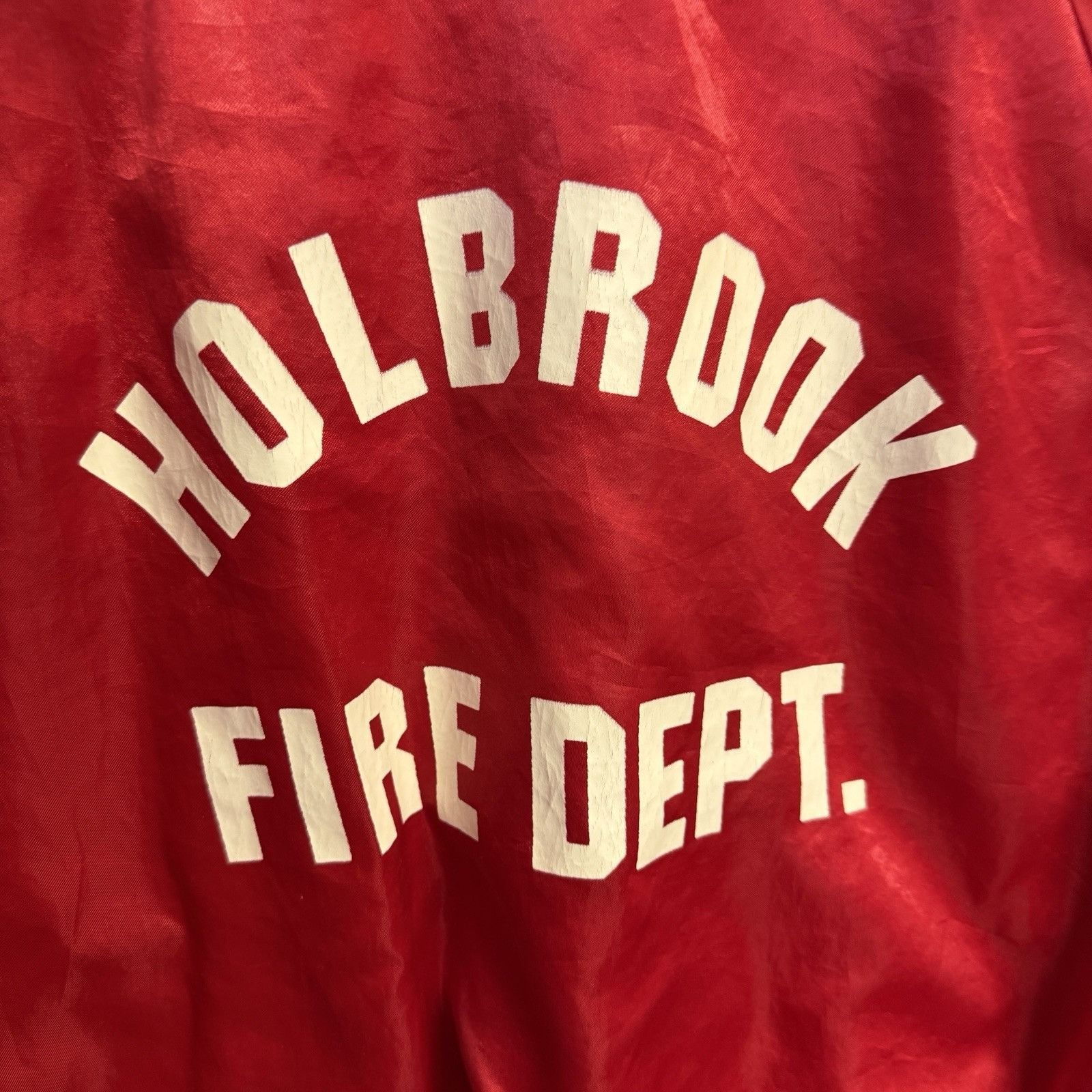 Vintage Vintage 80s Fire Dept Satin Bomber Jacket Mens Medium USA Size US M / EU 48-50 / 2 - 6 Thumbnail