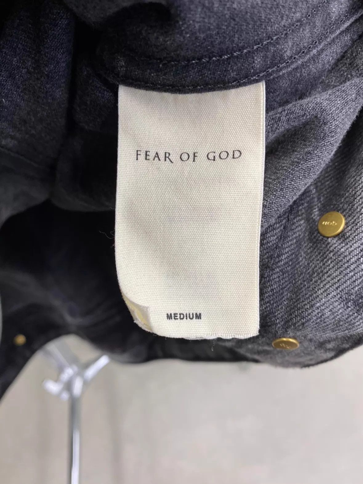 Fear of God Fear Of God 5th Rinsed Denim Wide Short Jacket M Size US M / EU 48-50 / 2 - 4 Thumbnail
