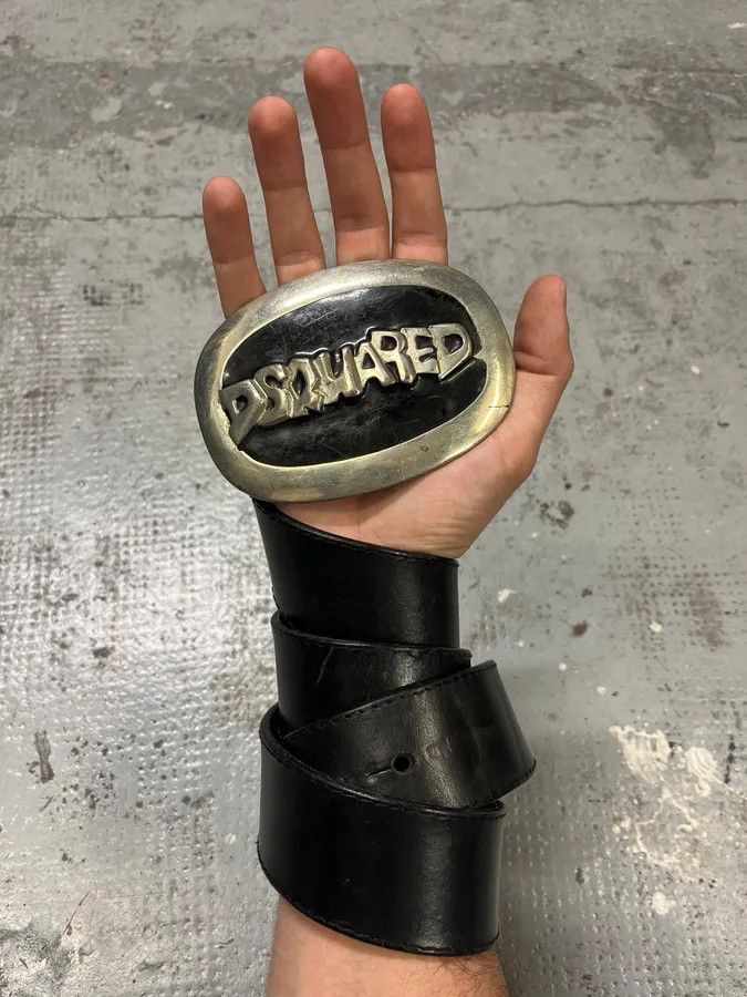Dsquared2 Dsquared2 Propaganda Buckle Black Belt Size ONE SIZE - 2 Thumbnail