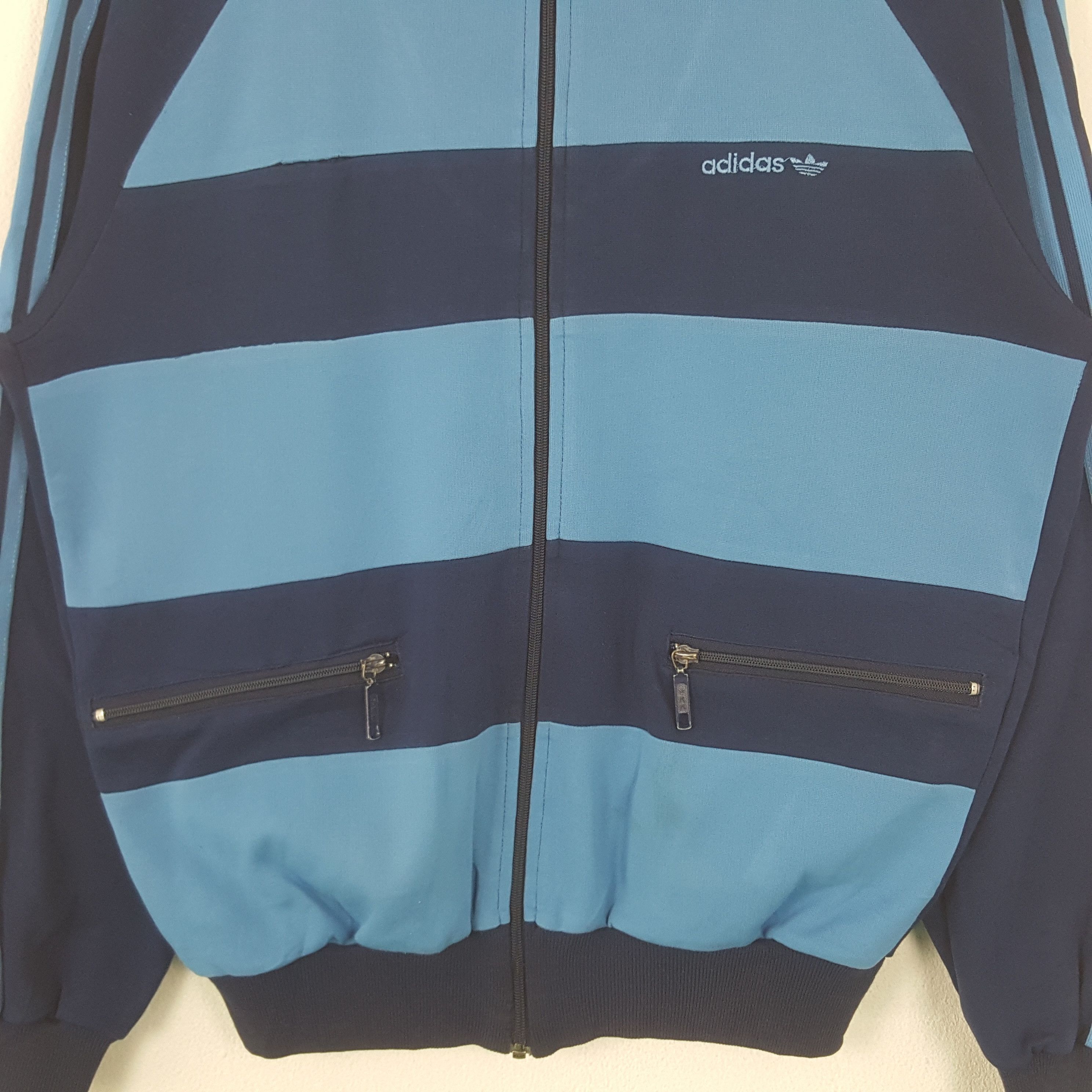 Adidas Vintage Adidas 90's Stripes Sweaters Jacket RR7 Size US L / EU 52-54 / 3 - 2 Thumbnail