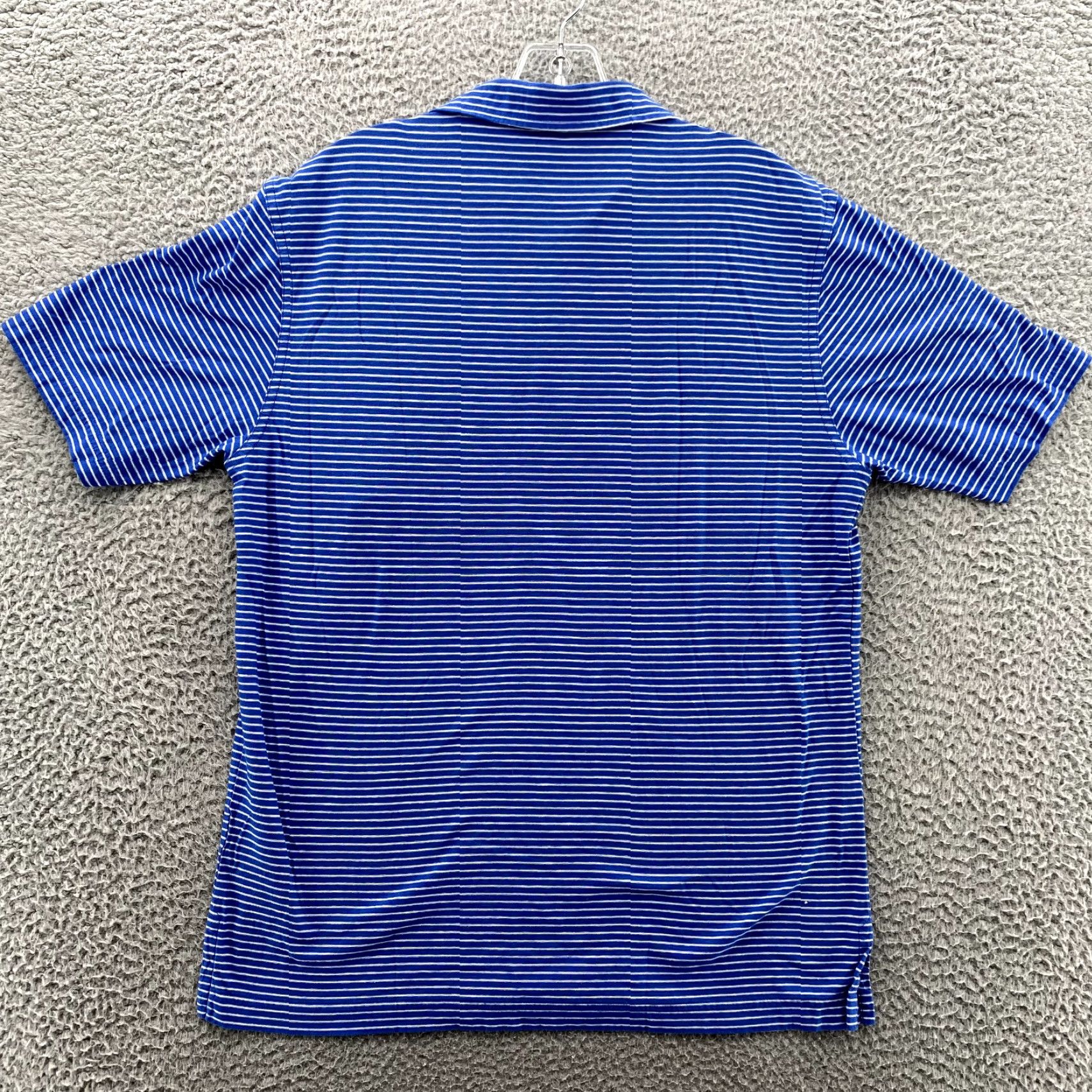 J.McLaughlin J. McLaughlin Polo Shirt Mens Medium Blue Striped Golf Preppy Tennis Core Sports Shirt Size US M / EU 48-50 / 2 - 5 Thumbnail
