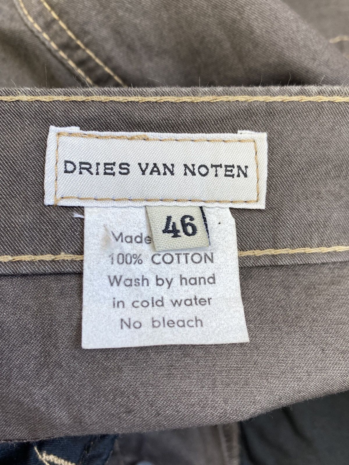 Dries Van Noten Dries Van Norton Regular Fit Cotton Pants Size US 30 / EU 46 - 8 Thumbnail