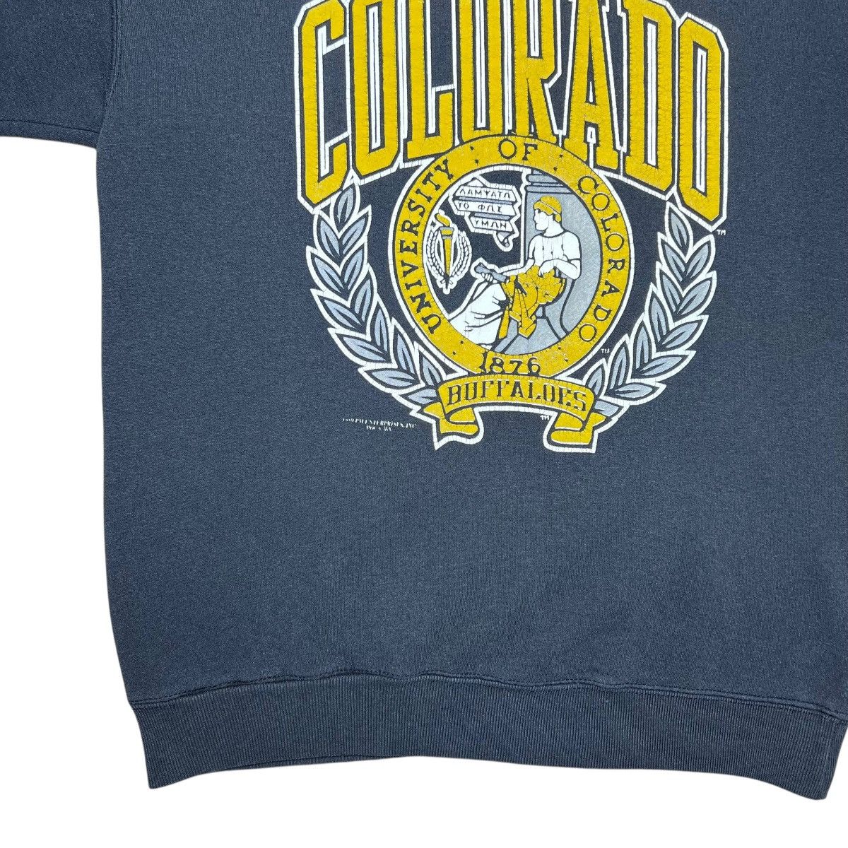 NCAA 1989 NCAA Colorado Buffaloes Mascot Double Sided Sweatshirt Size US XL / EU 56 / 4 - 9 Thumbnail