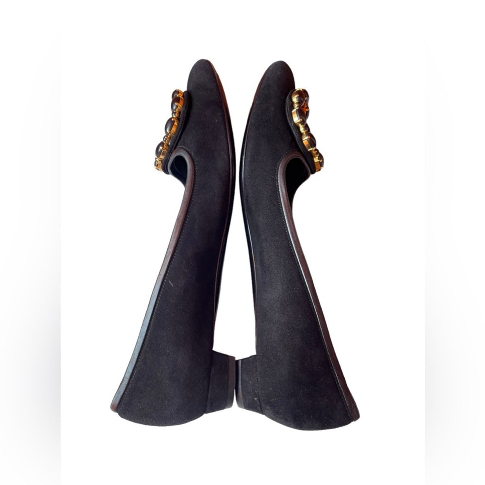 Salvatore Ferragamo salvatore ferragamo cork suede pumps shoe Size:9.5 D Size US 9.5 / IT 39.5 - 4 Thumbnail