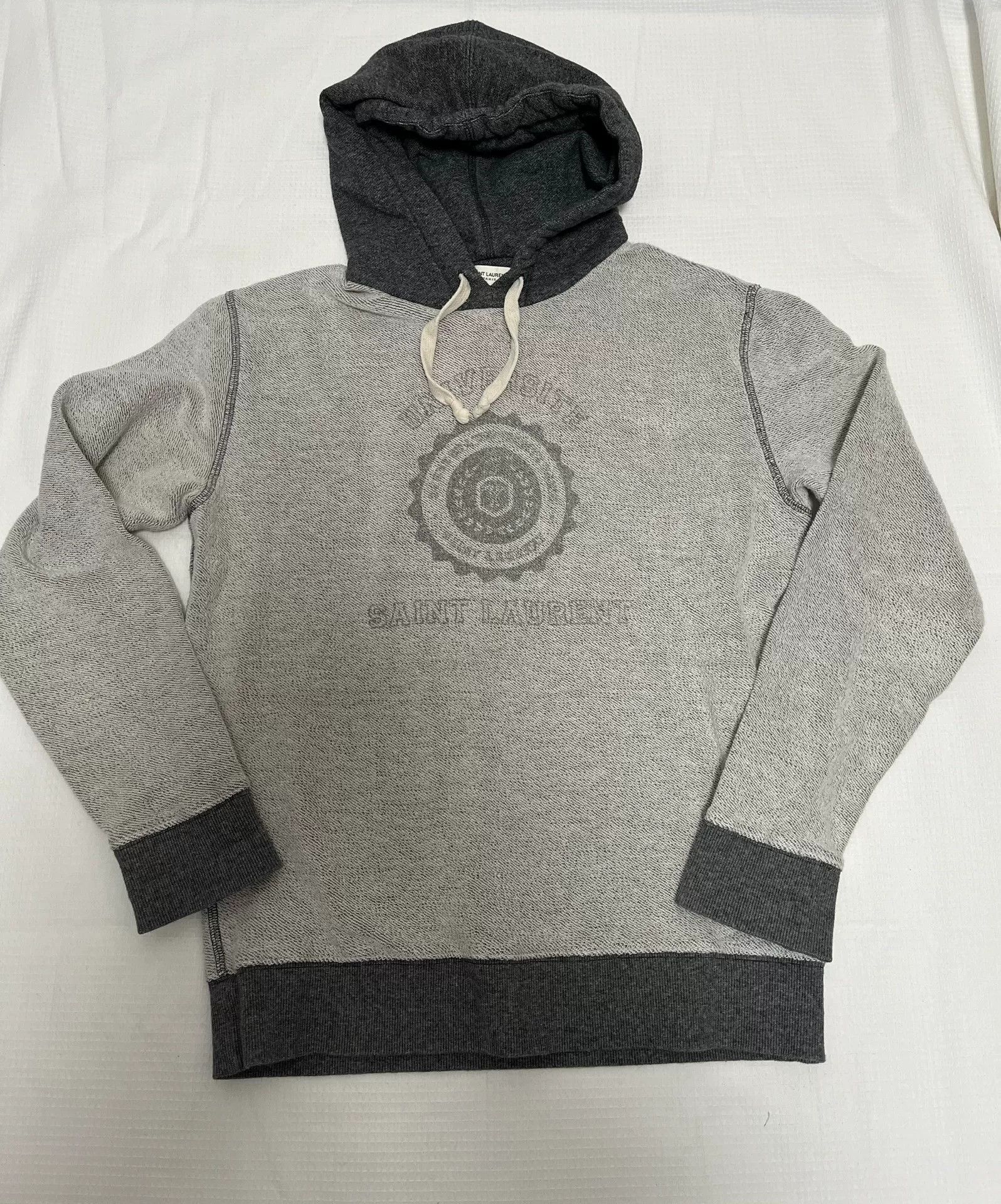 Saint Laurent Paris Saint Laurent Gray Hoodie Size L Size US L / EU 52-54 / 3 - 1 Thumbnail