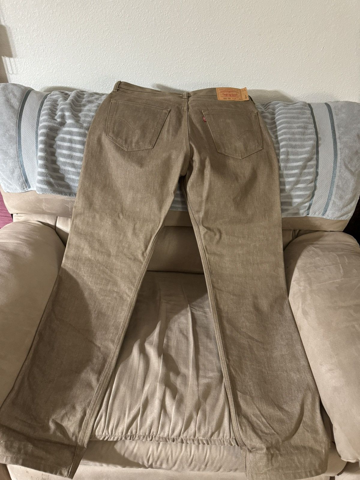 Levi's Levi’s 501XX Jeans - Mustard Gold Color - Size 34x34 Size US 34 / EU 50 - 2 Thumbnail