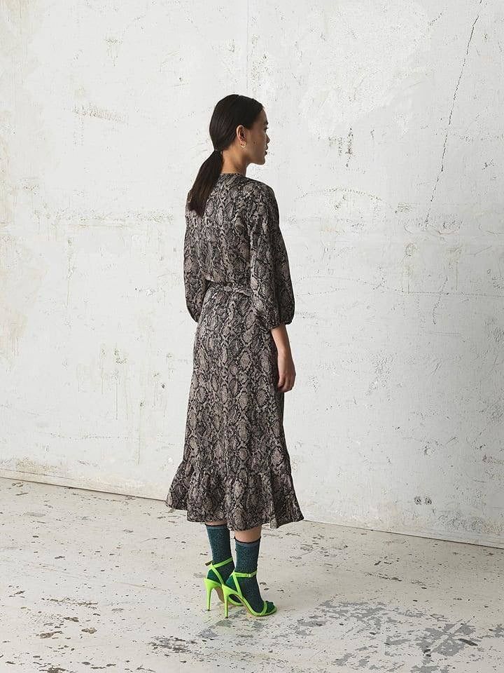 Becksondergaard Beck Sondergaard Snakey Alva Dress satin wrap style kimono Size M / US 6-8 / IT 42-44 - 2 Thumbnail