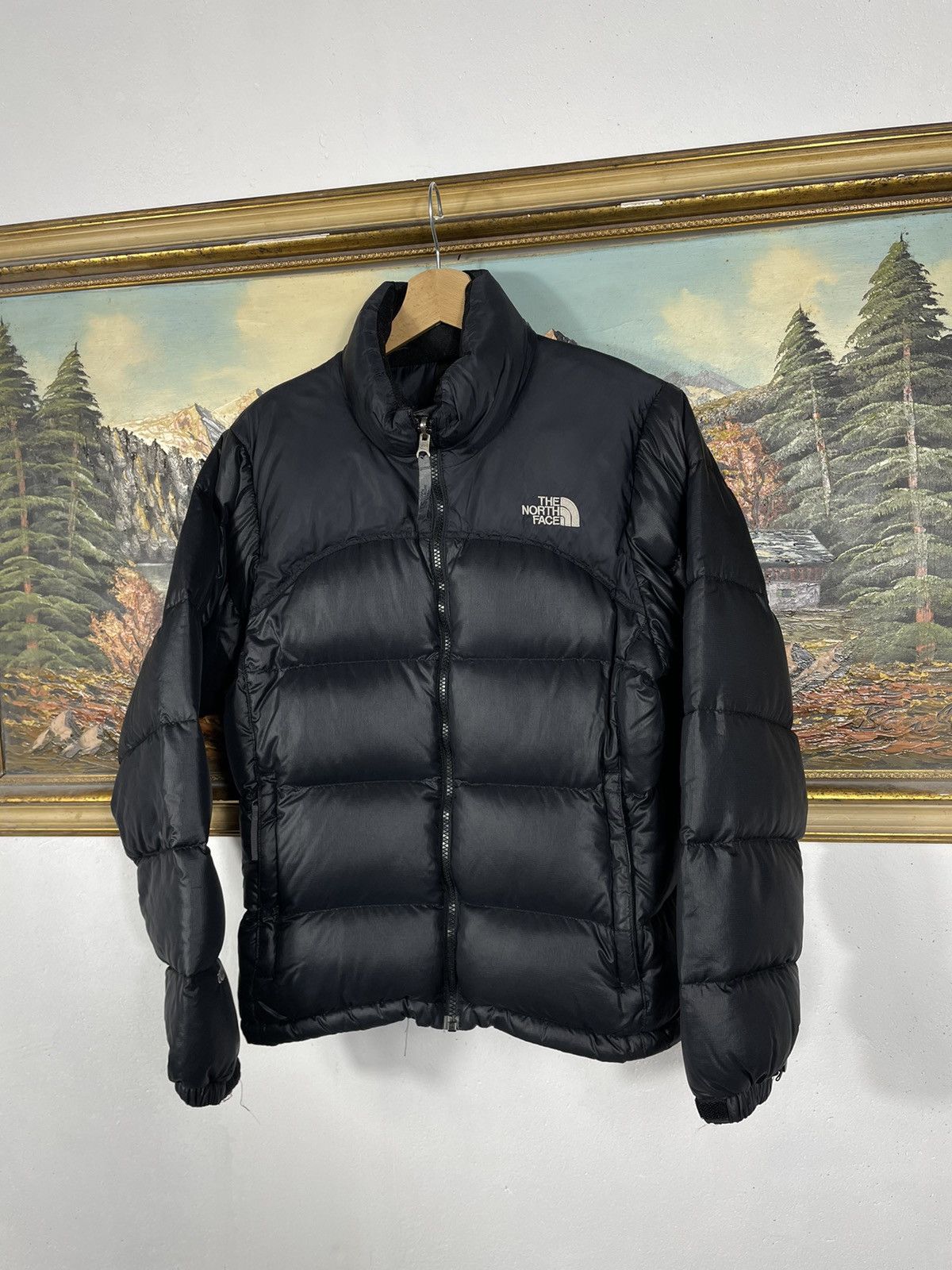 The North Face × Vintage Black TNF Retro 00s Jacket Travis Scott Kylie Jenner Vibe Size S / US 4 / IT 40 - 2 Thumbnail