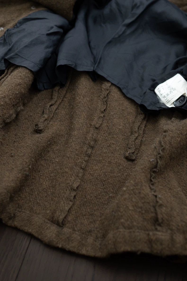 Comme des Garcons Comme des Garcons Felt wool double-breasted lapel coat Size M / US 6-8 / IT 42-44 - 8 Thumbnail