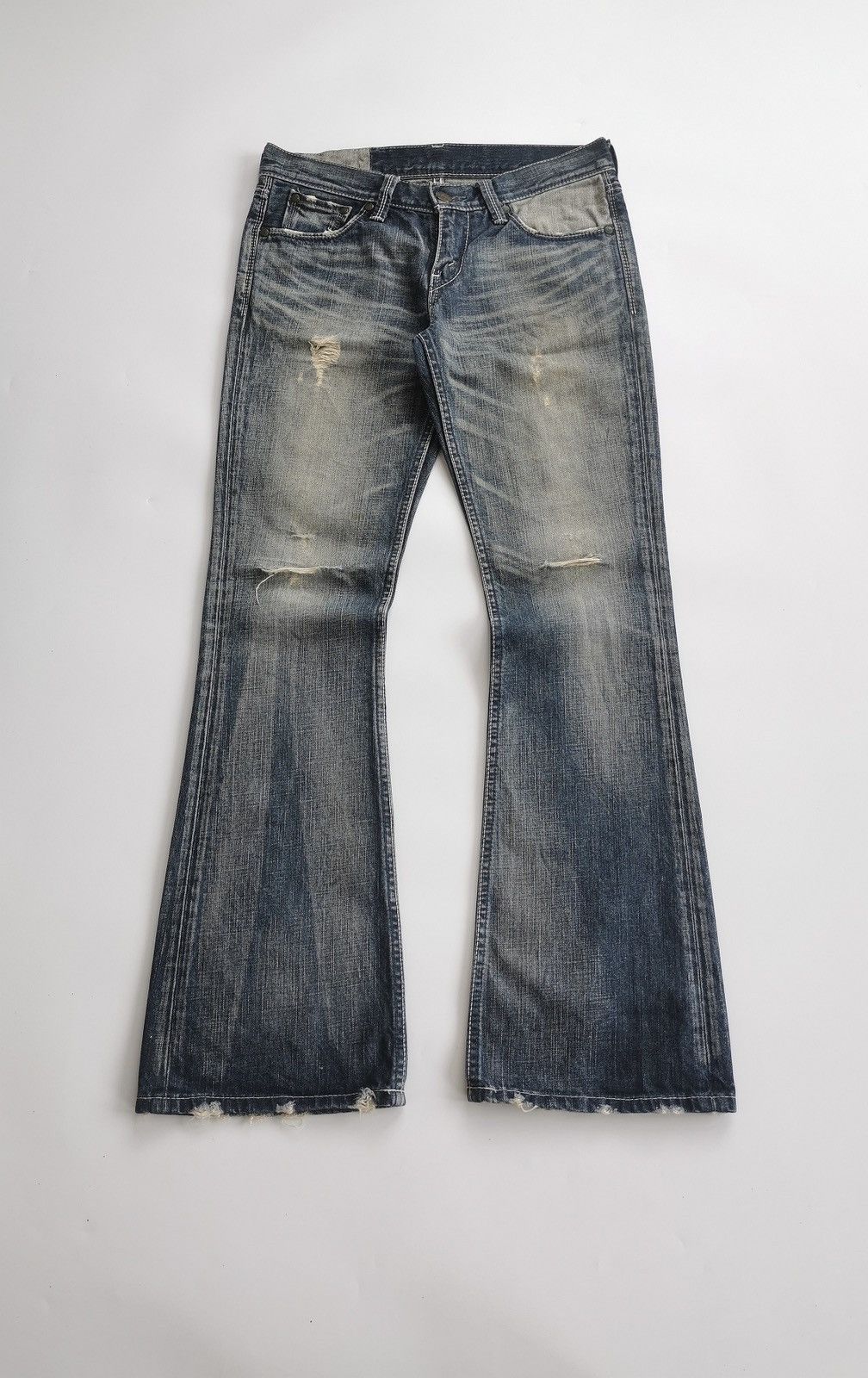 Levi's Vintage Levis Bootcut LP926 Distressed Denim Jeans Size US 31 - 1 Thumbnail