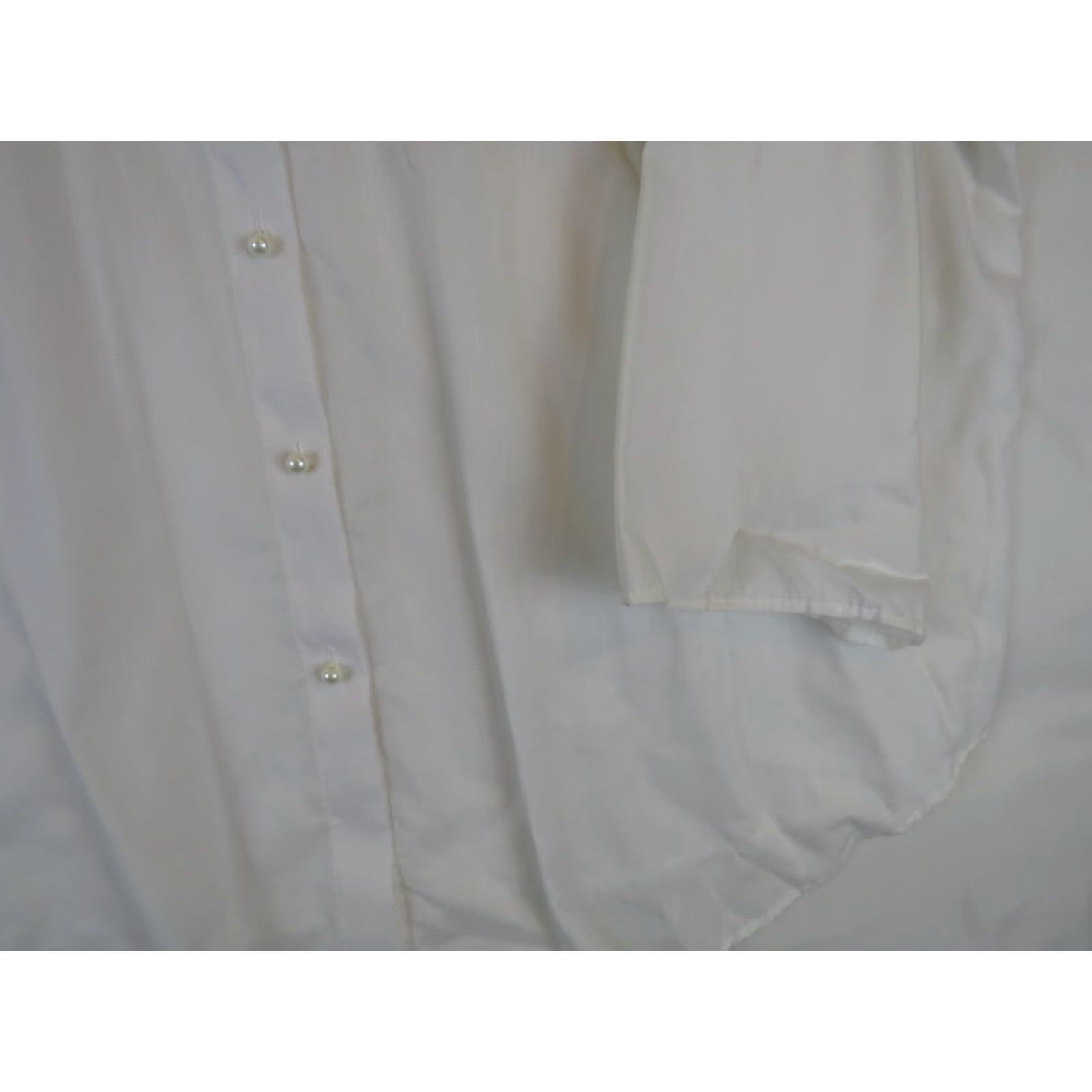Vintage VINTAGE Above All White shirt XL Womens Blouse 3/4 Sleeve Collared 50s 60s 70s Size XL / US 12-14 / IT 48-50 - 3 Thumbnail