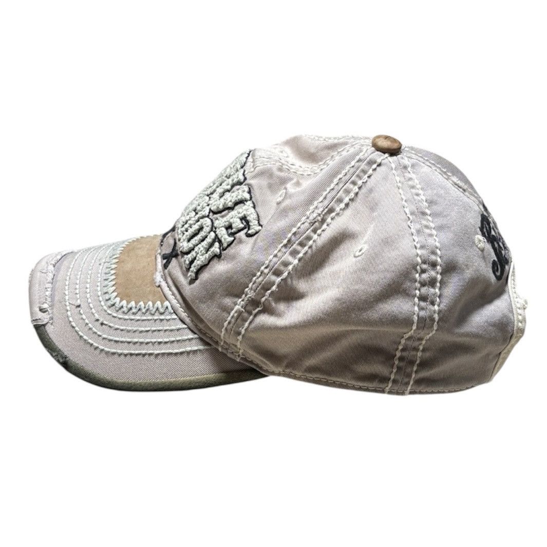True Religion 2000s TRUE RELIGION DISTRESSED CAP DESTROYED HAT Size ONE SIZE - 9 Thumbnail
