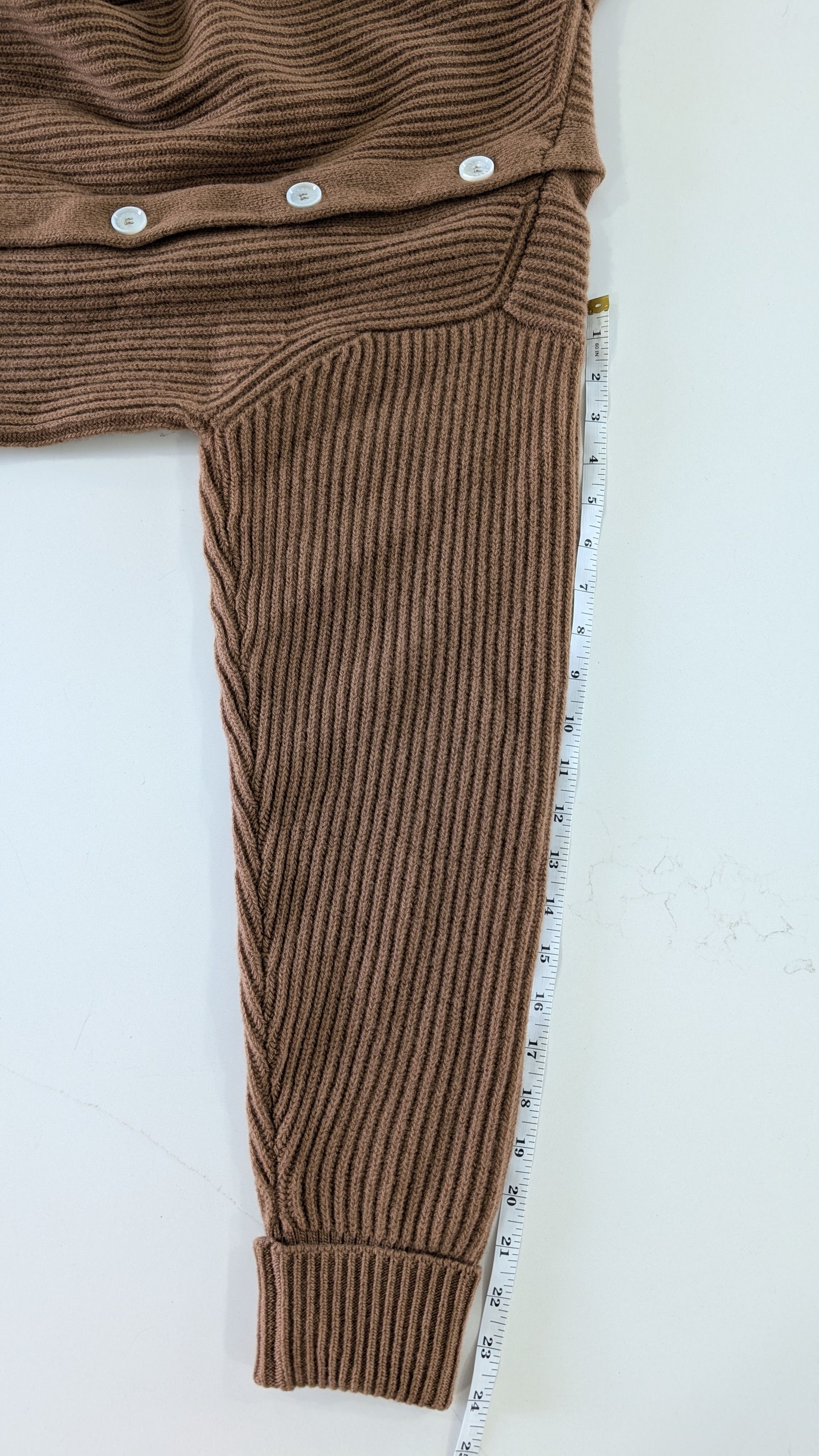 Other Setchu Wool Cashmere Button Cardigan Beige Brown Size 2 M Size US M / EU 48-50 / 2 - 14 Thumbnail