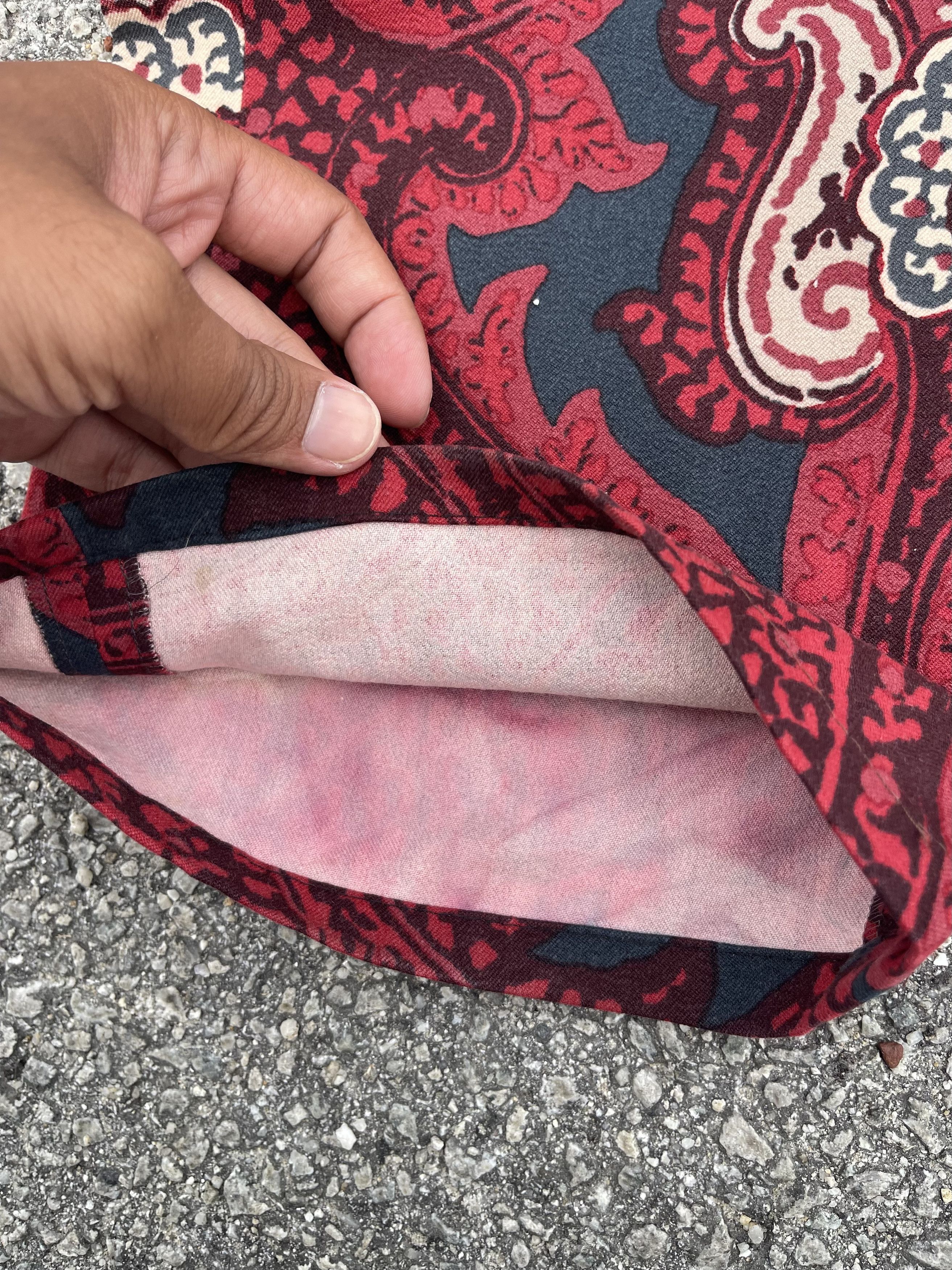 Etro × Vintage Vtg Etro Red Floral Size US 30 / EU 46 - 13 Thumbnail