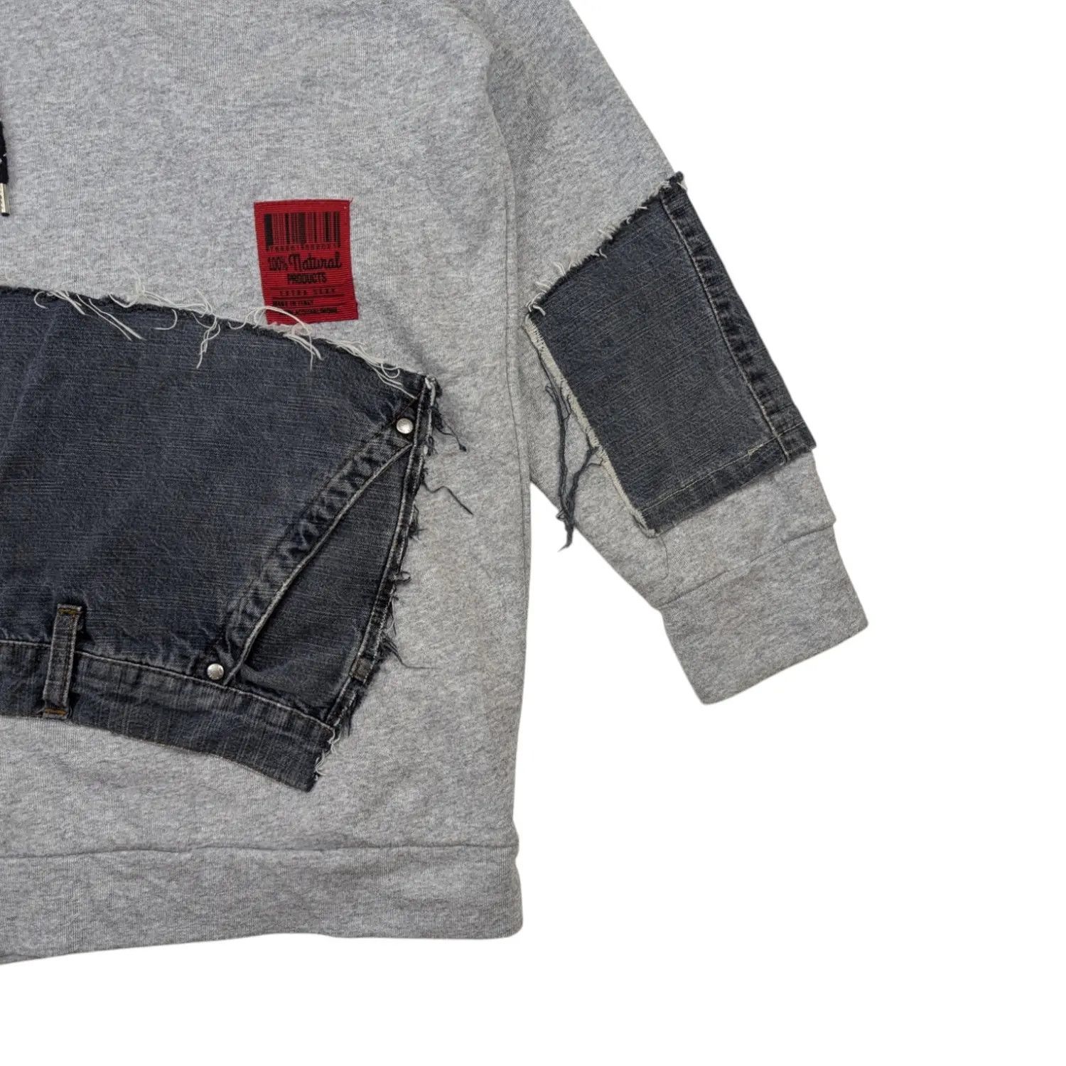 Japanese Brand ACQUA & LIMONE Italy Custom Denim Jeans Hoodie Sweatshirt Size US XL / EU 56 / 4 - 7 Thumbnail