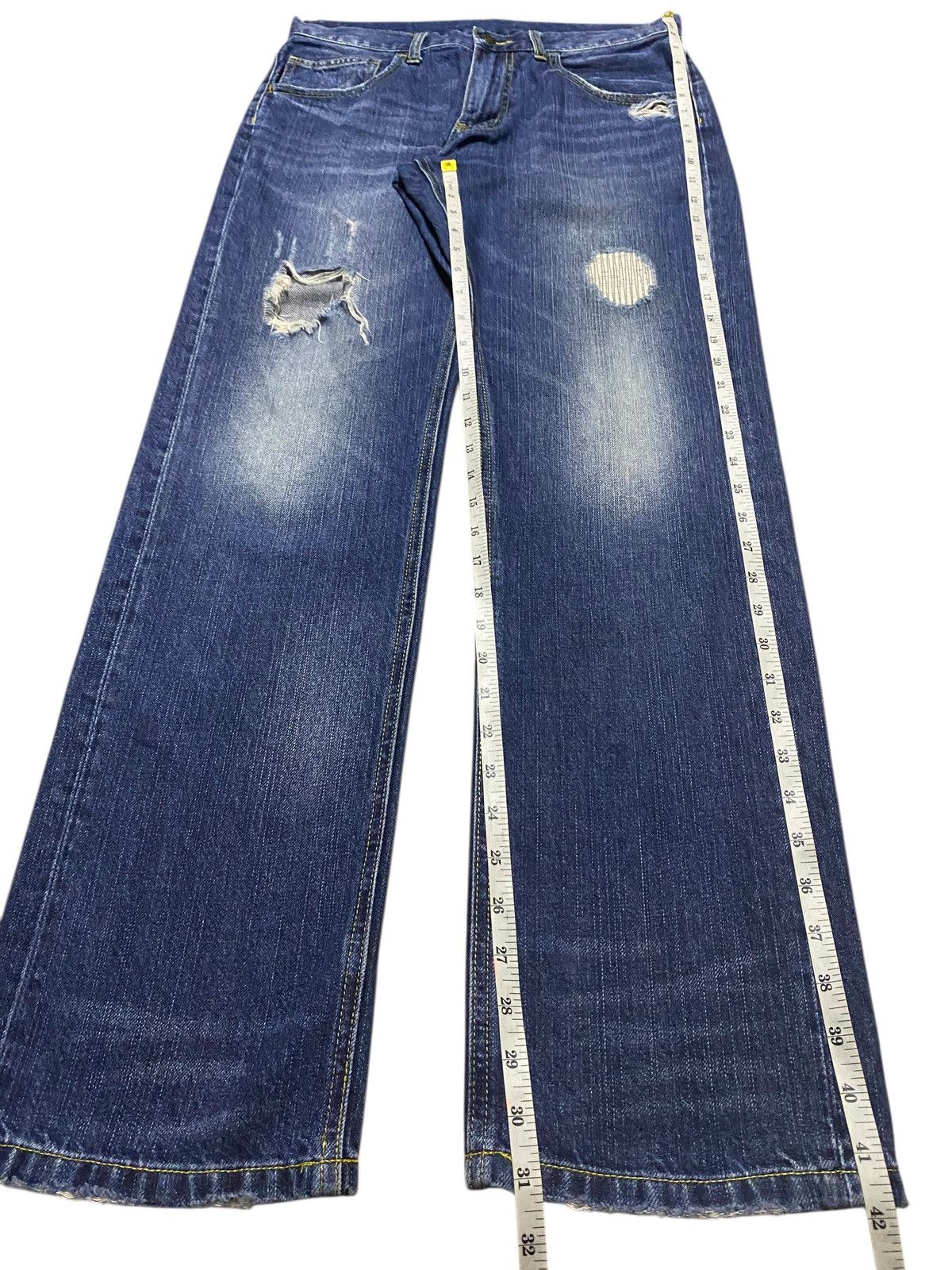 Prps Vintage Japanese Brand Blue Limitless Distressed Loose Jeans Size US 32 / EU 48 - 9 Thumbnail