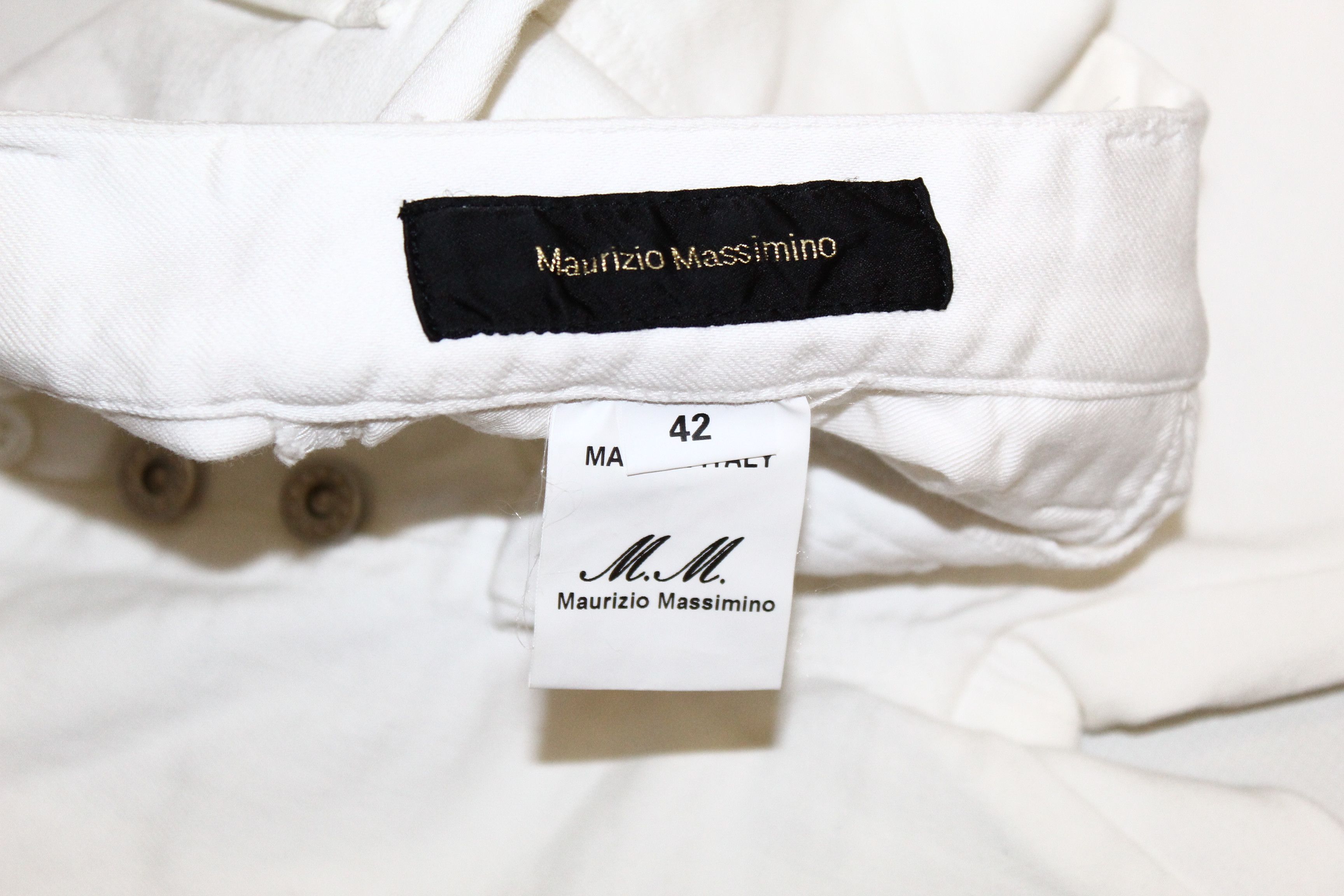 Beauty Beast Maurizio Massimino Skinny Cropped Fringed Raw Cut Jeans Size US 29 - 6 Thumbnail