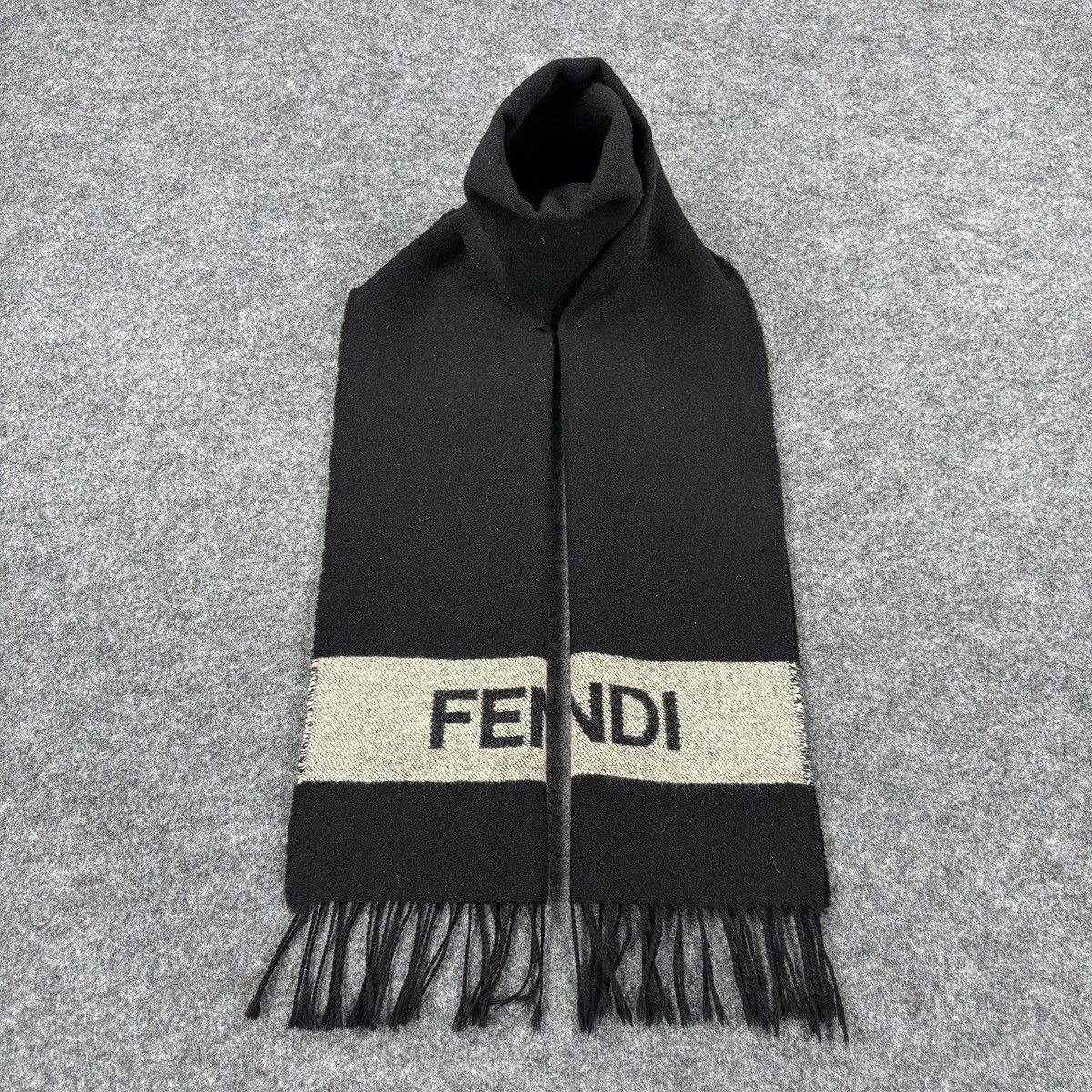 Fendi × Vintage Fendi Scarf # D717 # Muffler # Neckwear Size ONE SIZE - 1 Thumbnail