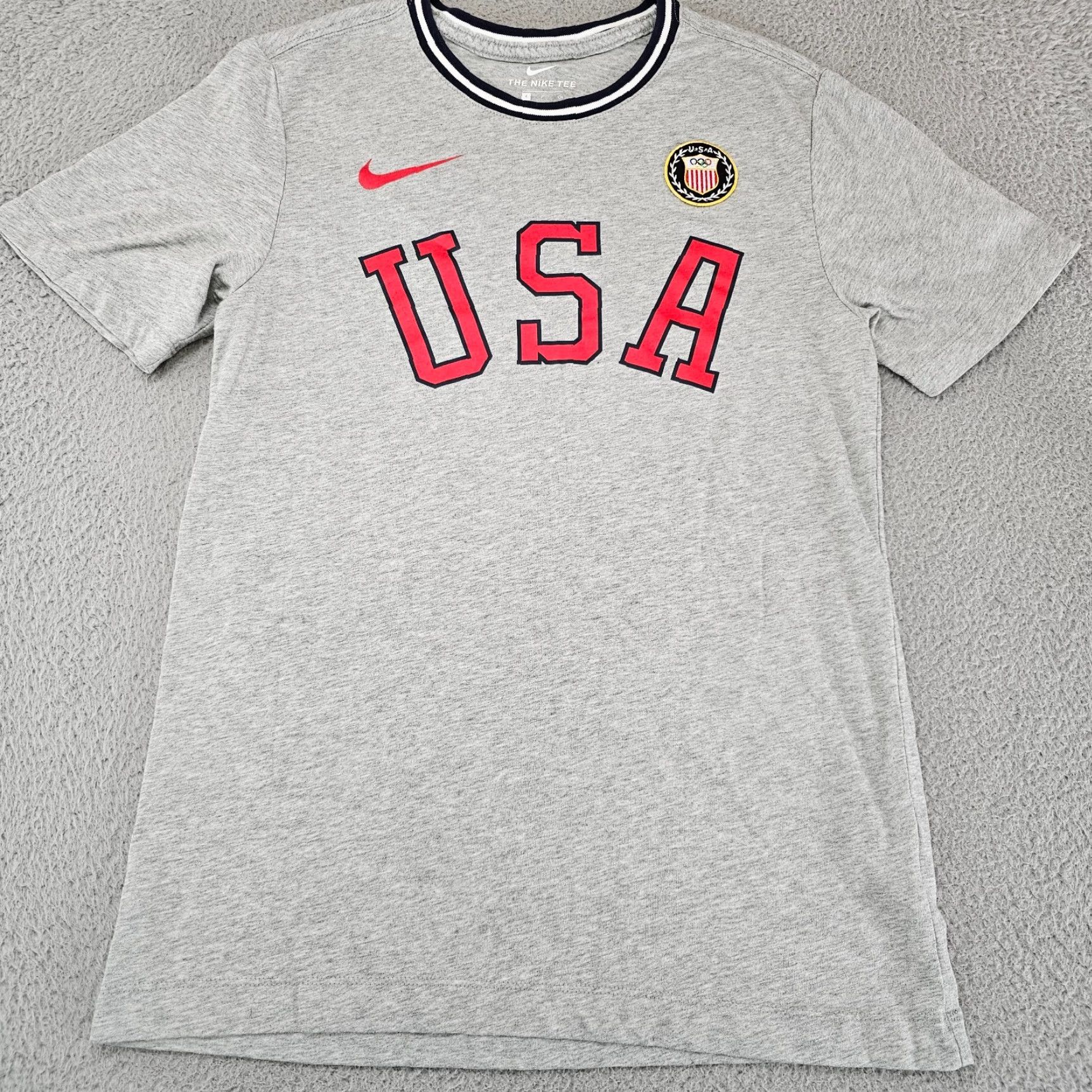Nike Nike Shirt Mens Small Olympics Team USA Graphic Short Sleeve Grey Tee Size US S / EU 44-46 / 1 - 2 Thumbnail