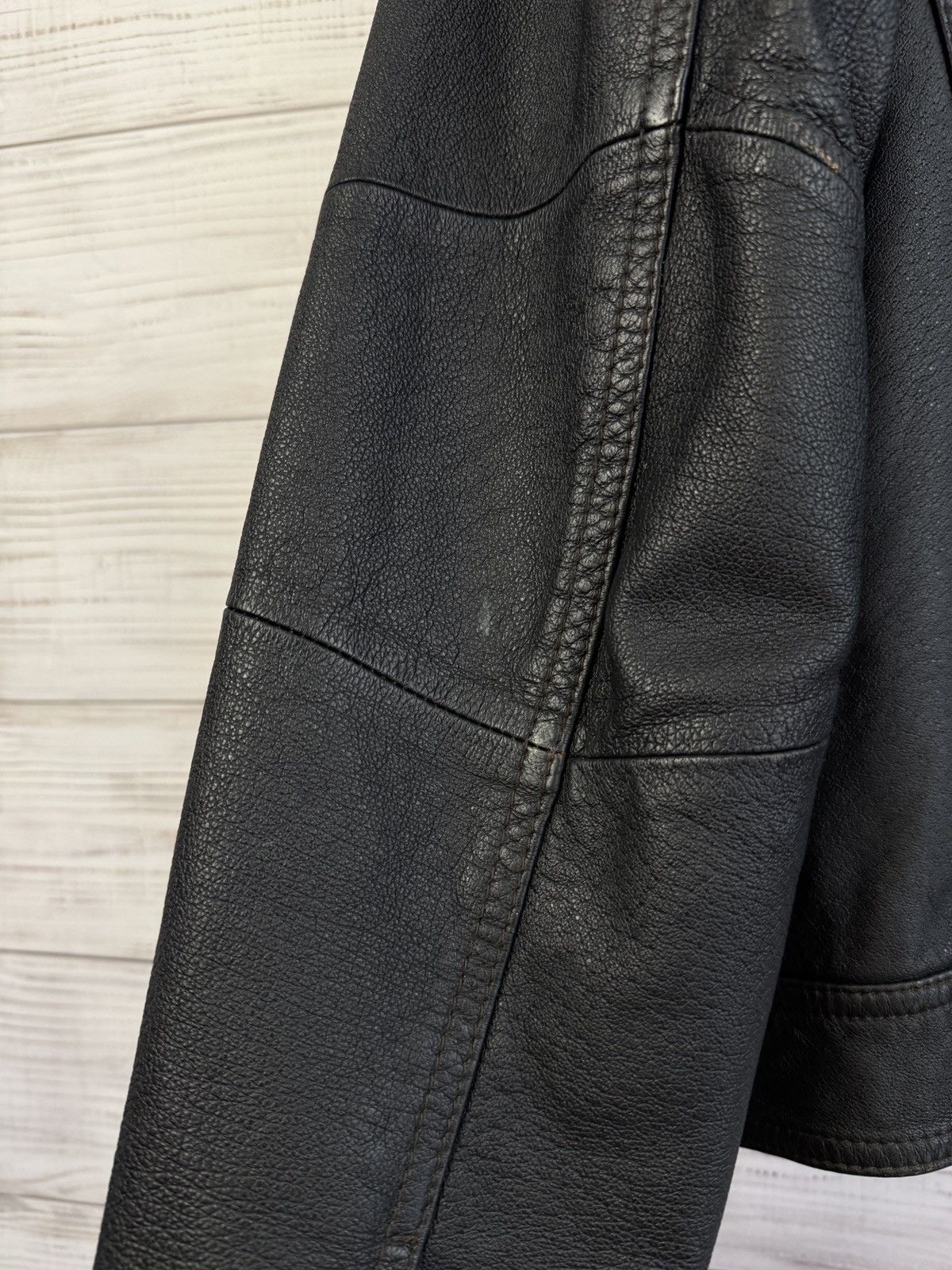 Armani Armani Jeans Leather Jacket Size US L / EU 52-54 / 3 - 10 Thumbnail