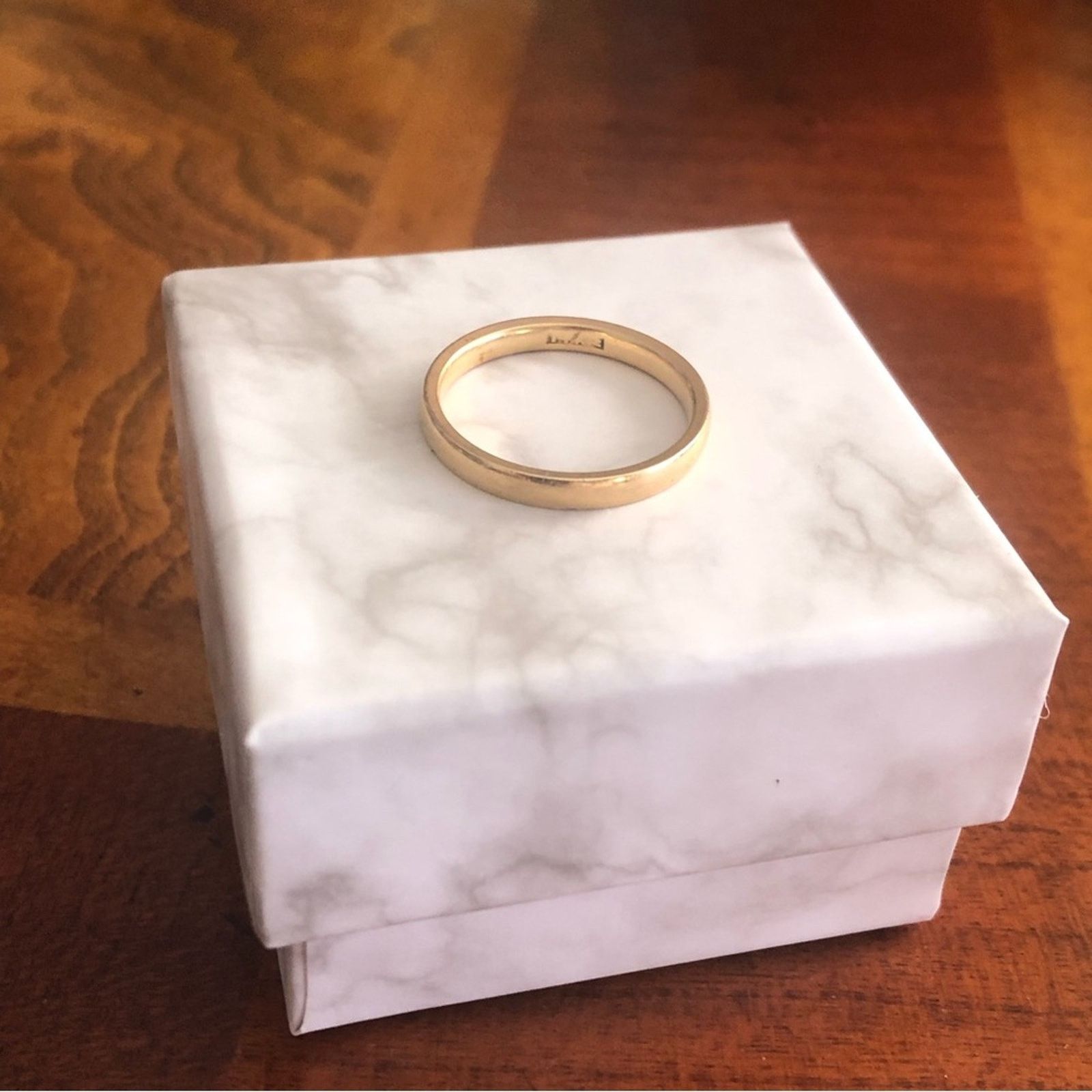 Jewelry Antique 1900s JR Woods 14k gold wedding band Size ONE SIZE - 4 Thumbnail