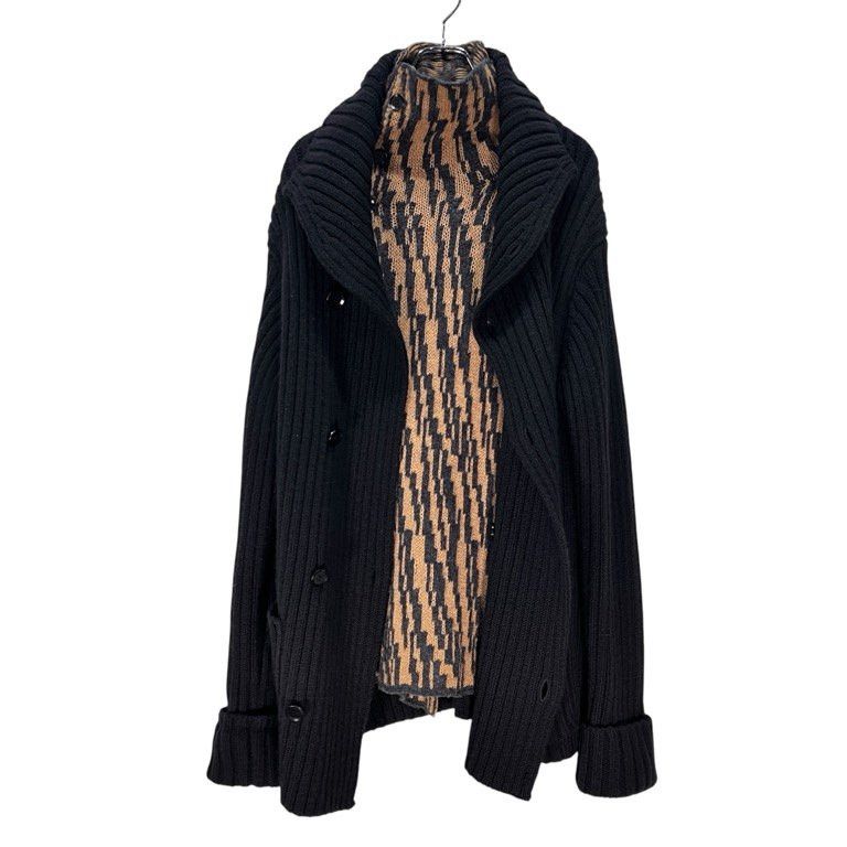 yohji yamamoto Pour Homme 14AW Layered-Breasted Cardigan