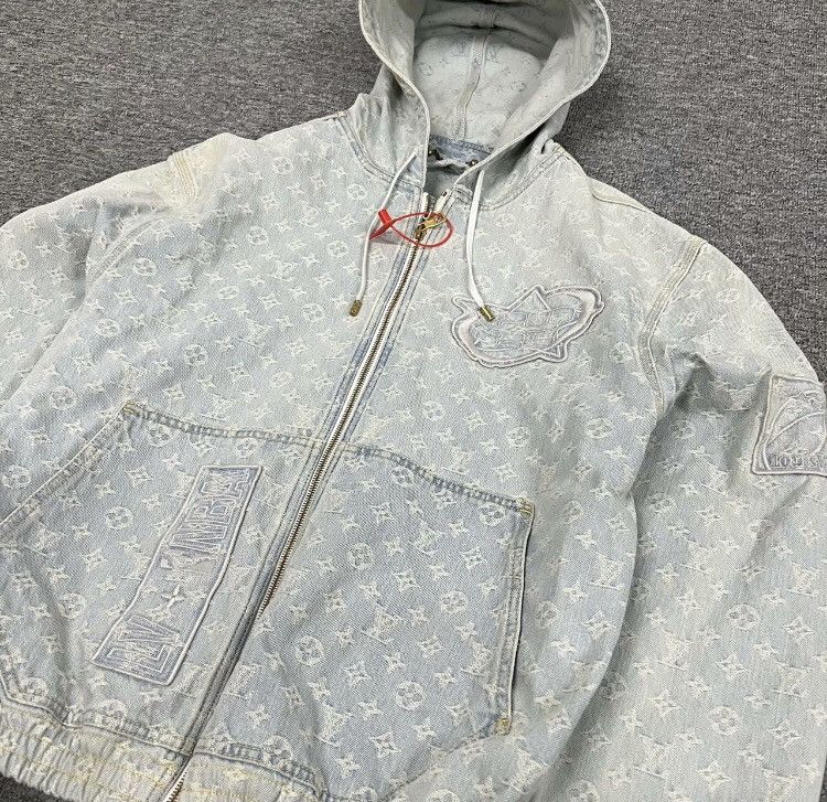 Louis Vuitton LOUIS VUITTON LV NBA Co-branded Old Flower Full Print Denim Size US L / EU 52-54 / 3 - 3 Thumbnail