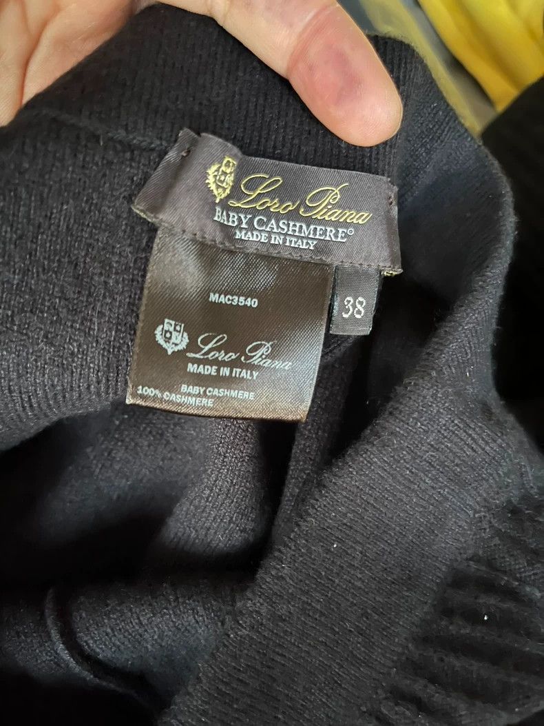 Loro Piana LORO PIANA Cashmere skirt, black Size 25" / US 0 / IT 36 - 3 Thumbnail