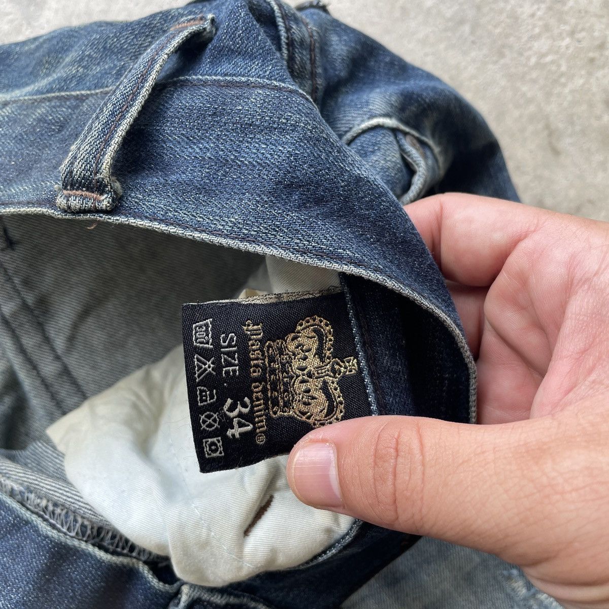 Japanese Brand Vintage Japan Jeans Distressed Faded Denim Pants RARE W34 Size US 34 / EU 50 - 9 Thumbnail