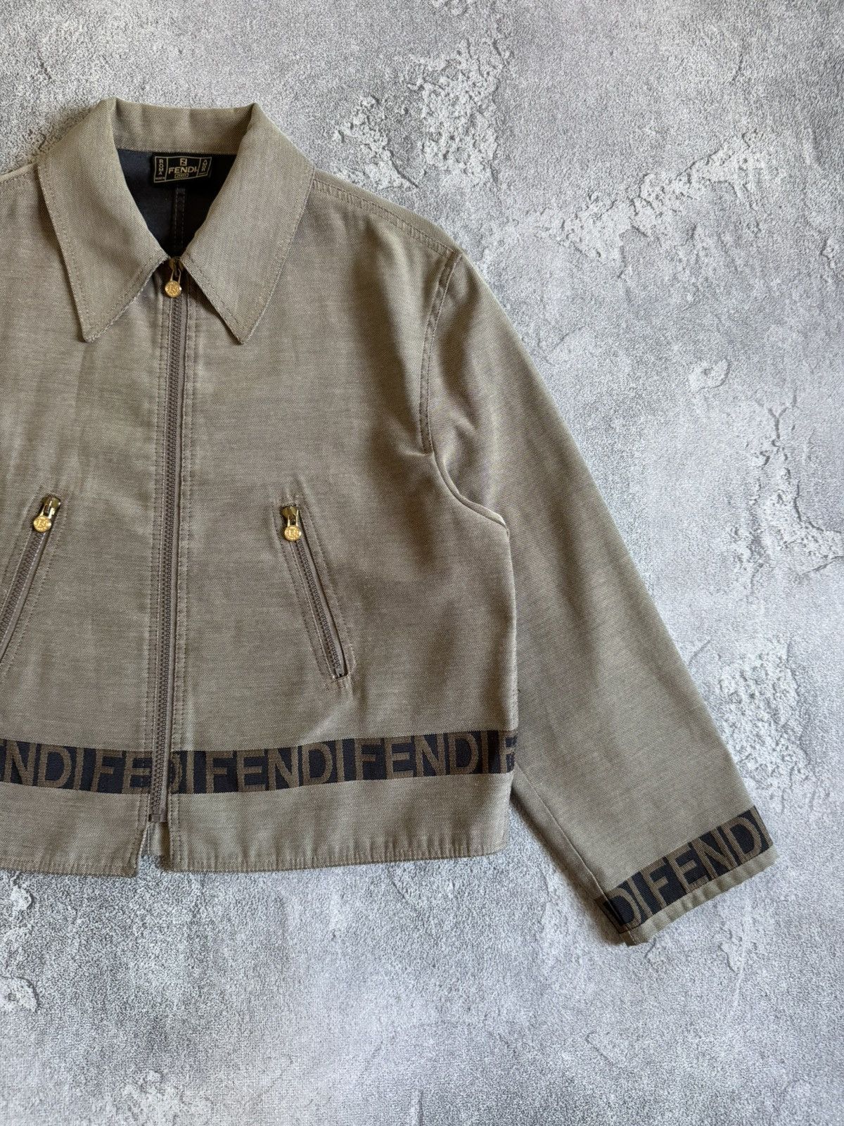 Fendi FENDI retro vintage zip jacket blazer bomber monogram 90s Size M / US 6-8 / IT 42-44 - 7 Thumbnail