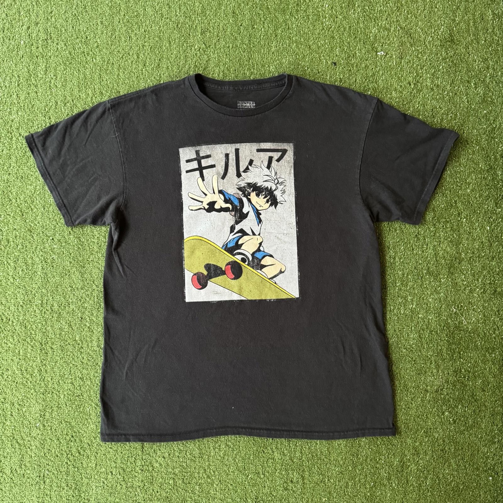 Designer Hunter x Hunter Killua Skateboarding Graphic Tee Size ONE SIZE - 1 Thumbnail
