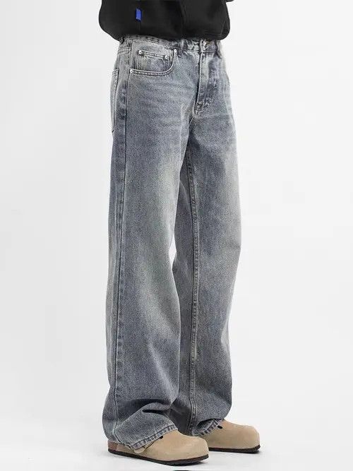 Japanese Brand VIBE Vintage light blue washed baggy wash jeans Size US 32 / EU 48 - 5 Thumbnail