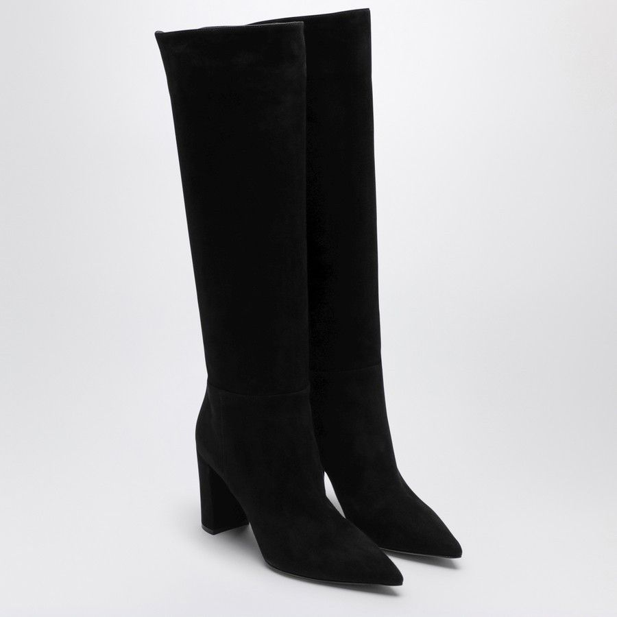 Gianvito Rossi o1d2blof0824 Suede Boots in Black Size US 7 / IT 37 - 2 Thumbnail