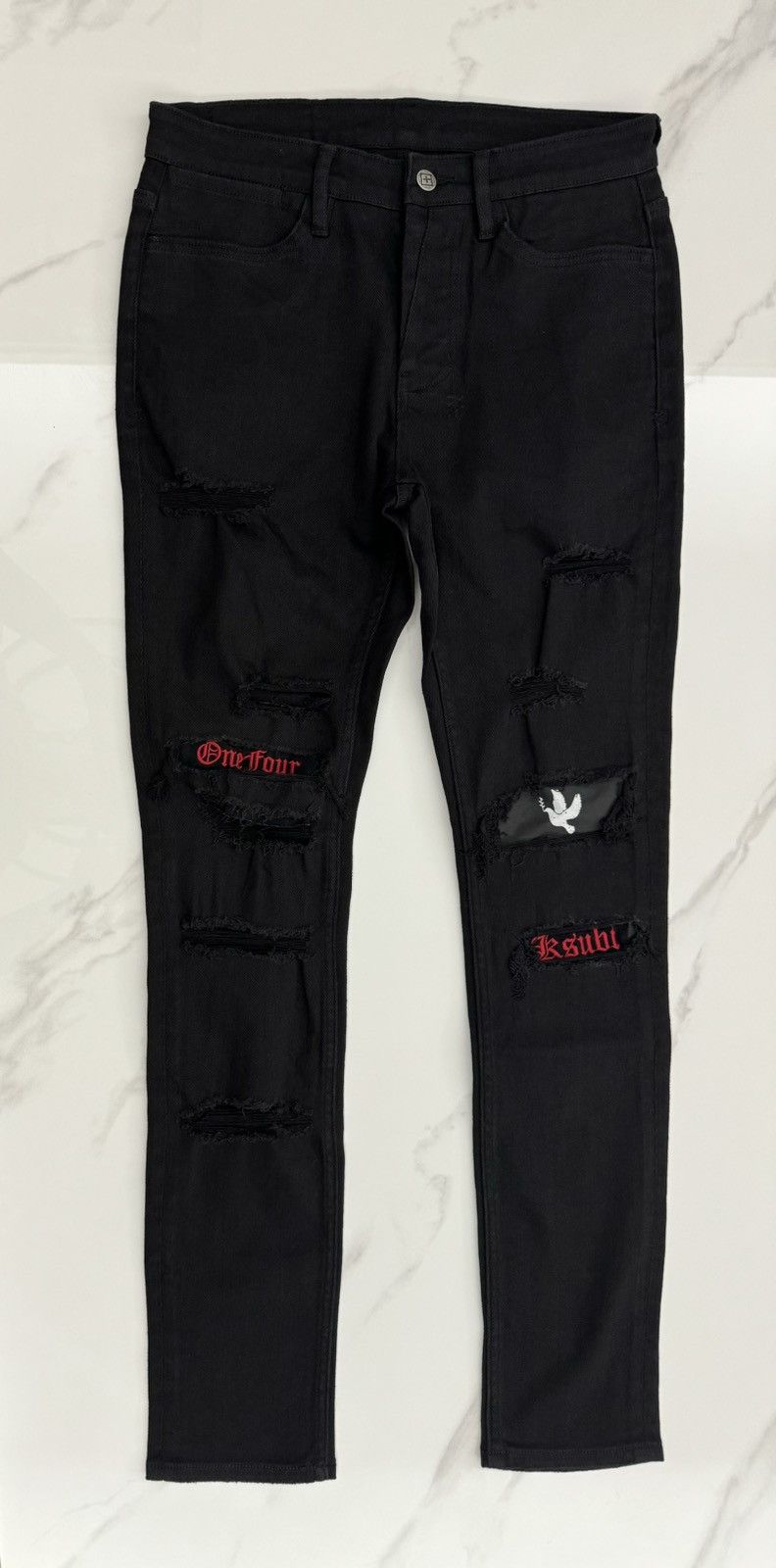 Ksubi × Trippie Redd *UNRELEASED! Van Winkle 1400 skinny fit jeans Size US 31 - 3 Thumbnail