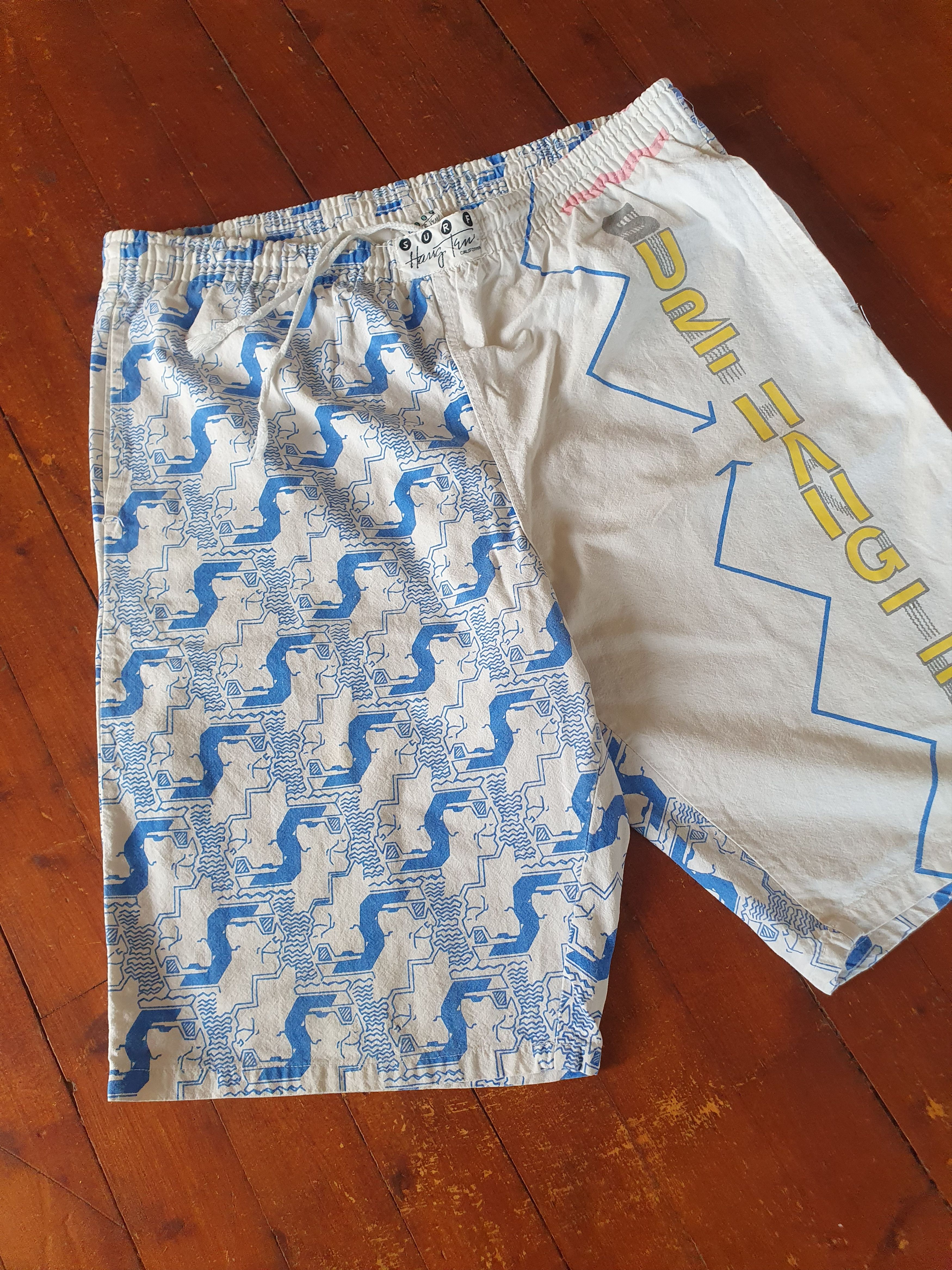 Vintage Surf Hang Ten Vtg Surf Swim Board shorts sz M/ W-39.5CM Size US 32 / EU 48 - 4 Thumbnail