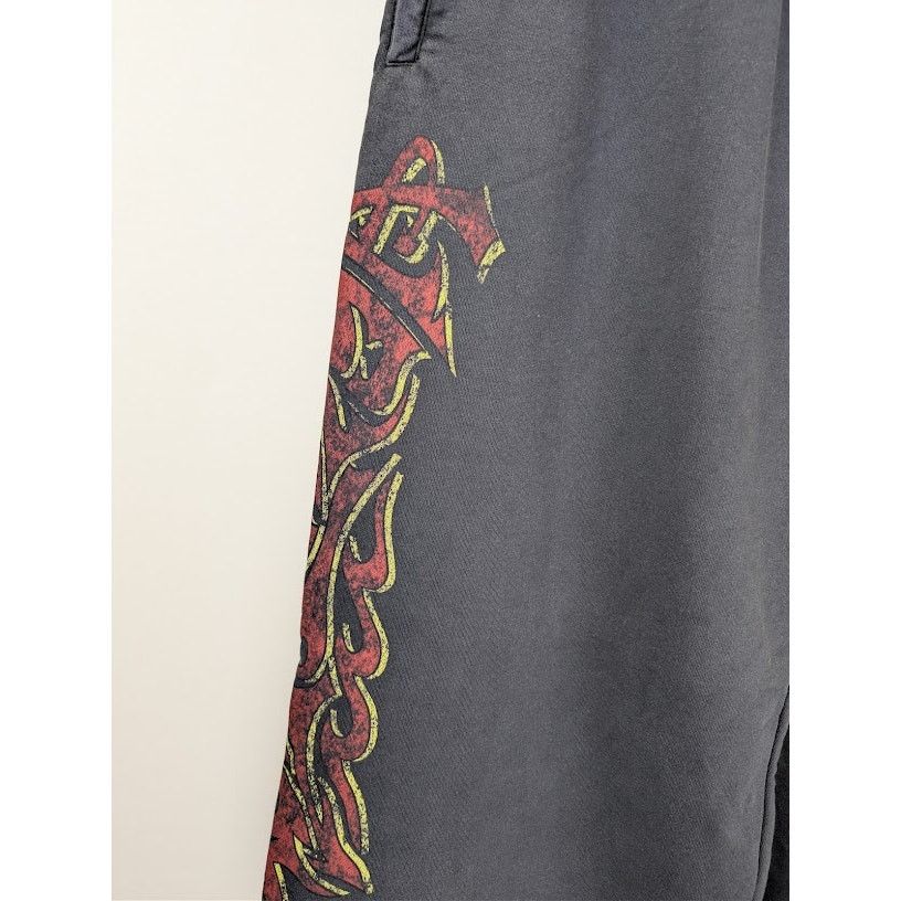 Balenciaga o1rshd1 Baggy Sweatpants / Trousers in Faded Black/Red Size US 32 / EU 48 - 8 Thumbnail