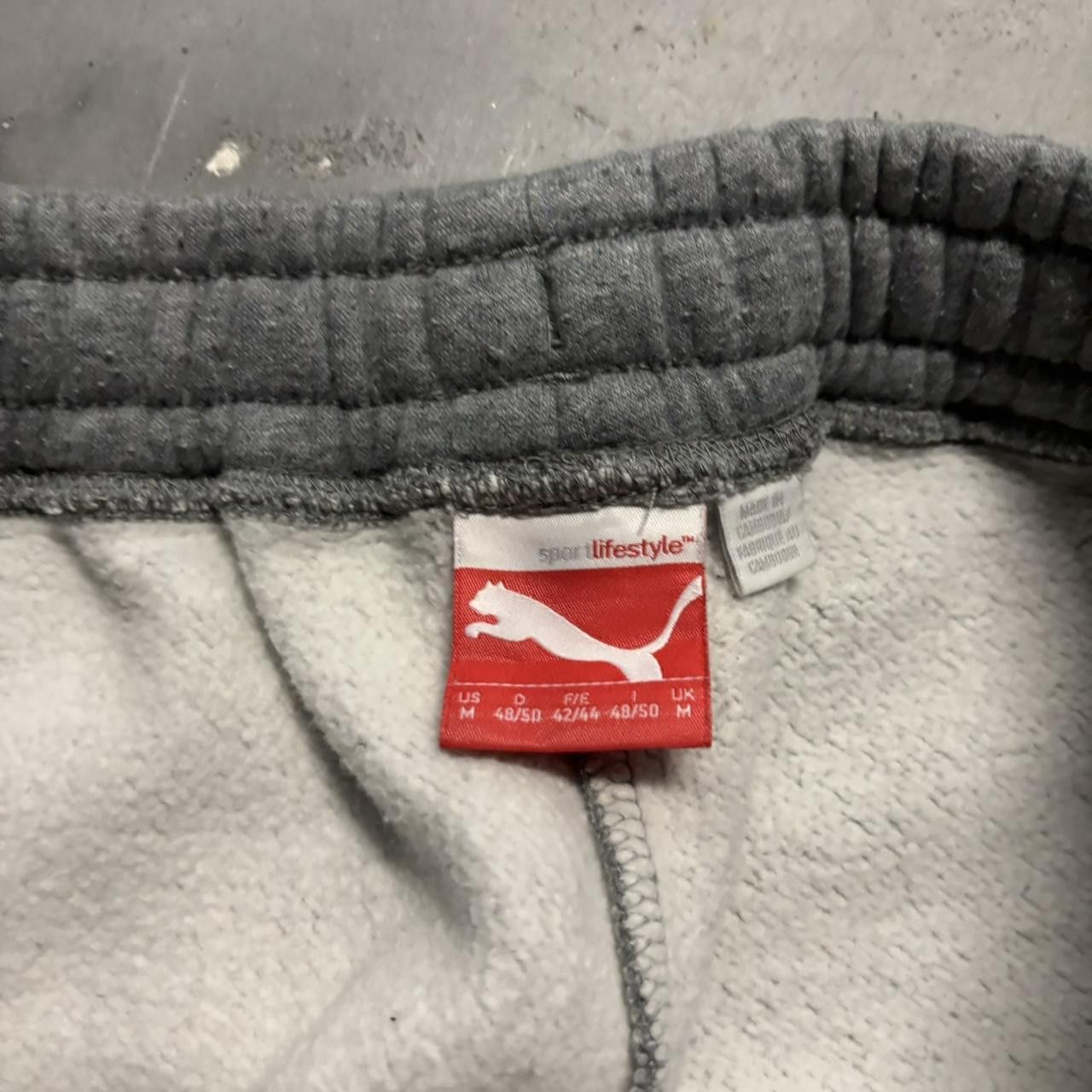 Japanese Brand × Vintage Crazy Vintage Y2K/2000s Baggy Light Grey Skater Essential Sweatpants! Size US 32 / EU 48 - 8 Thumbnail