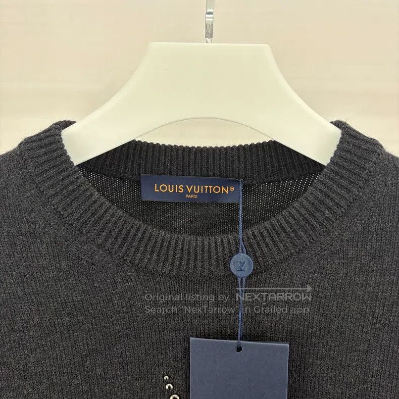 Louis Vuitton Louis Vuitton Sunflower nail bead logo black sweater Size US M / EU 48-50 / 2 - 3 Thumbnail