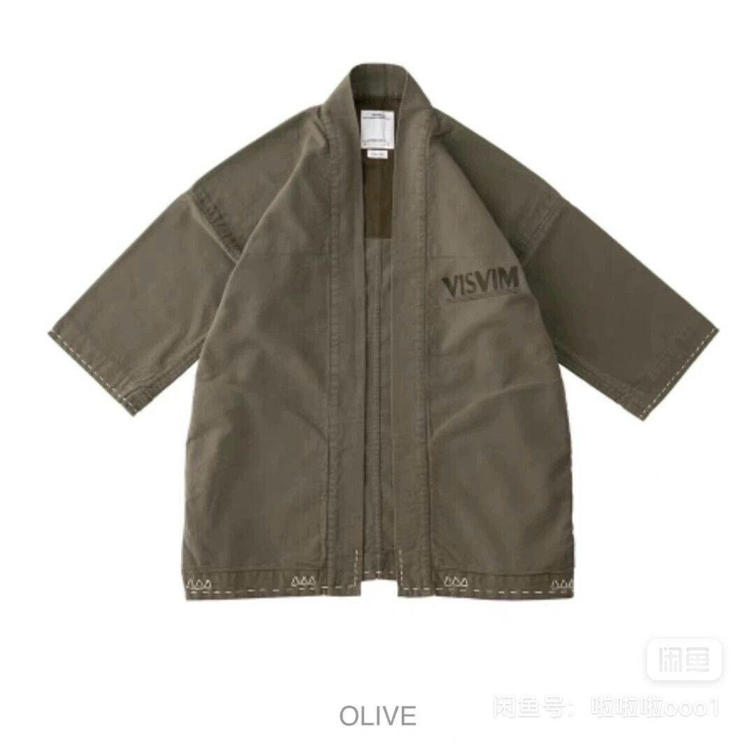 Visvim VISVIM Olive Green Short-Sleeve Jacket Size US M / EU 48-50 / 2 - 1 Thumbnail