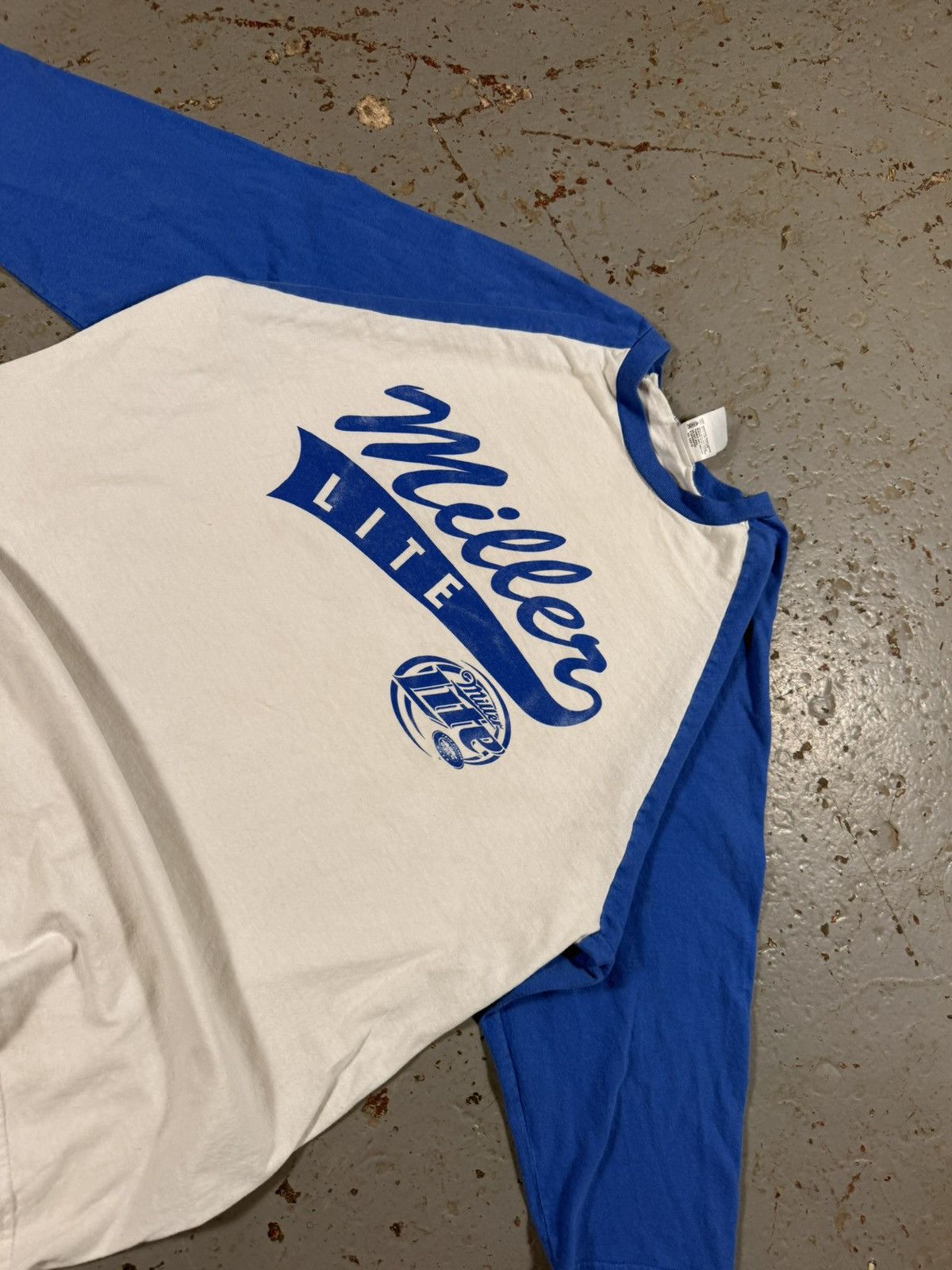 Other Vintage Miller Lite Third Sleeve 70s Style Tee Size US L / EU 52-54 / 3 - 2 Thumbnail
