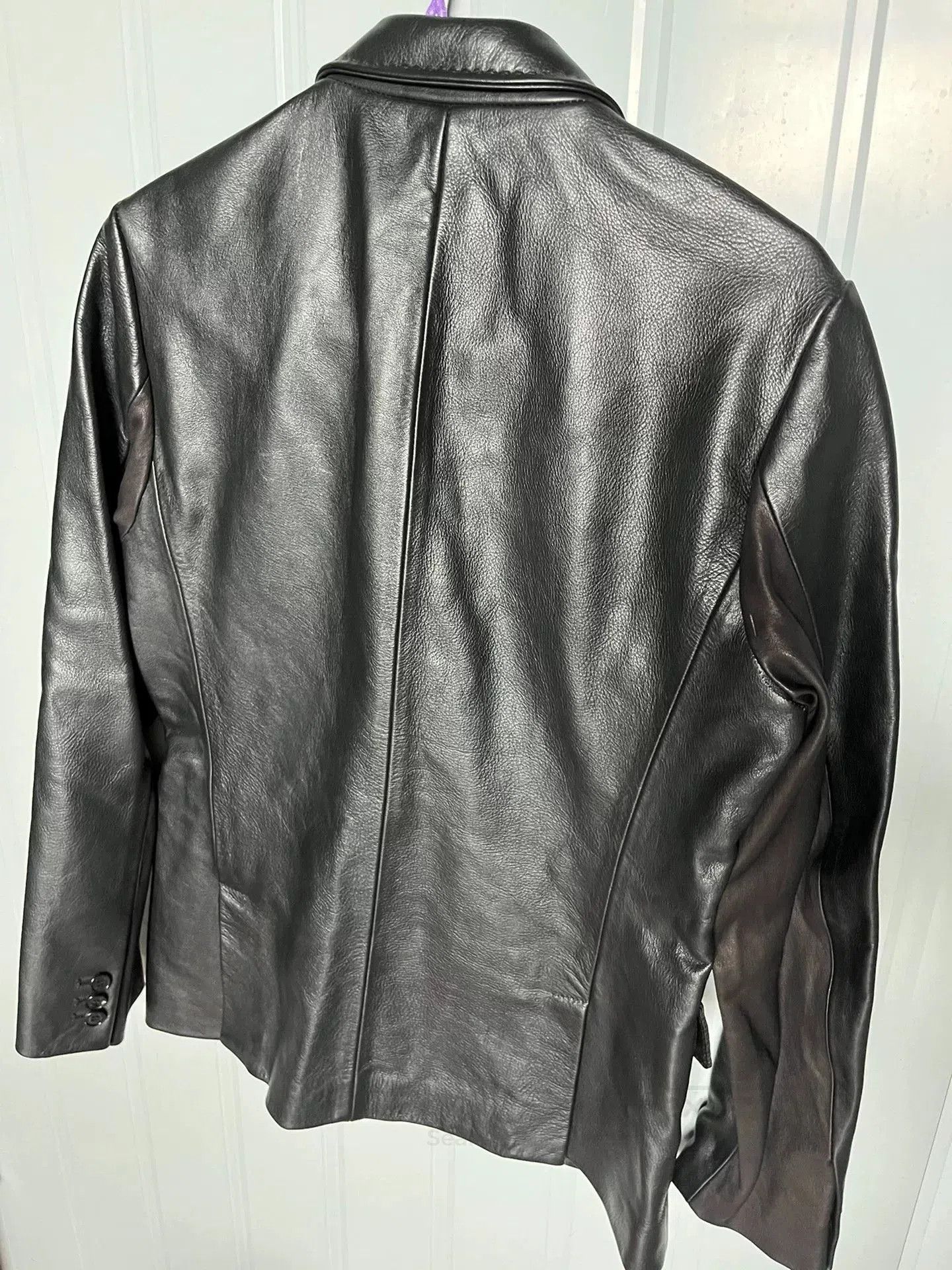 Neil Barrett Niobe Bennett Men's Reindeer Leather Blazer. Size US XS / EU 42 / 0 - 2 Thumbnail