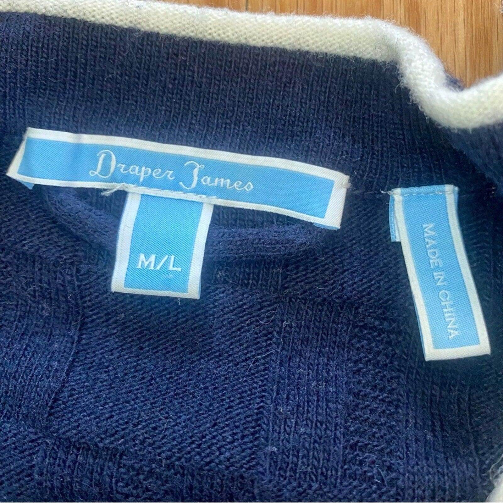 Other Draper James Blue Wool Cashmere Cardigan Womens Medium Large Size M / US 6-8 / IT 42-44 - 10 Thumbnail