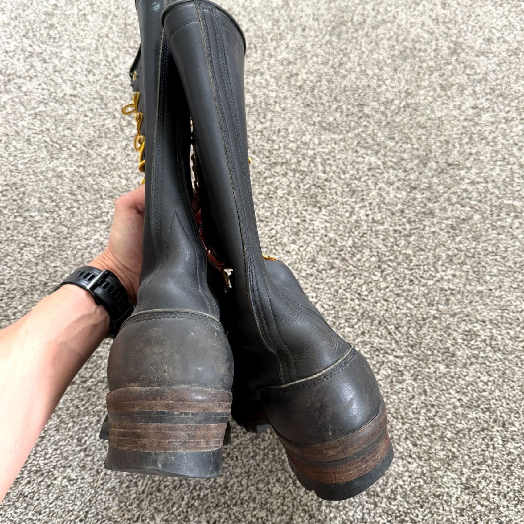 White's Boots White's Original Smokejumper Work Boot Black Men's 11 16" Size US 11 / EU 44 - 7 Thumbnail